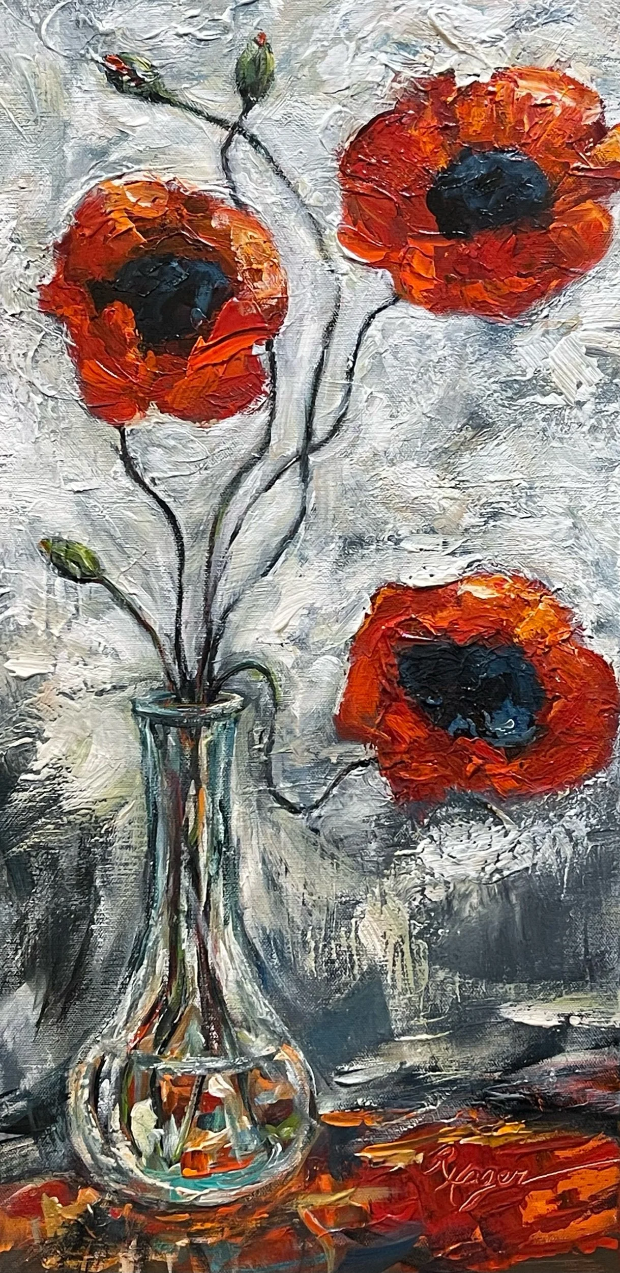 Poppies" #556.  SOLD