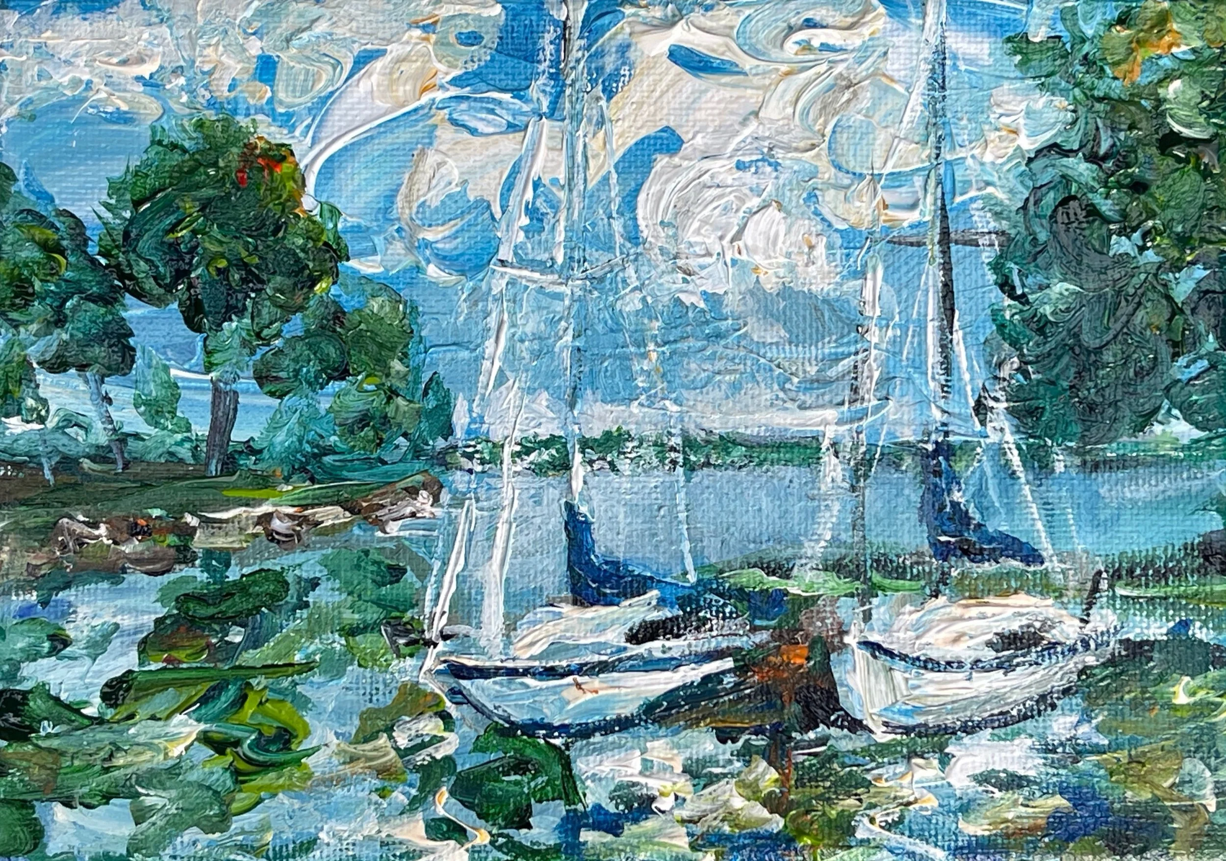 Sailboats #589. Available $95.