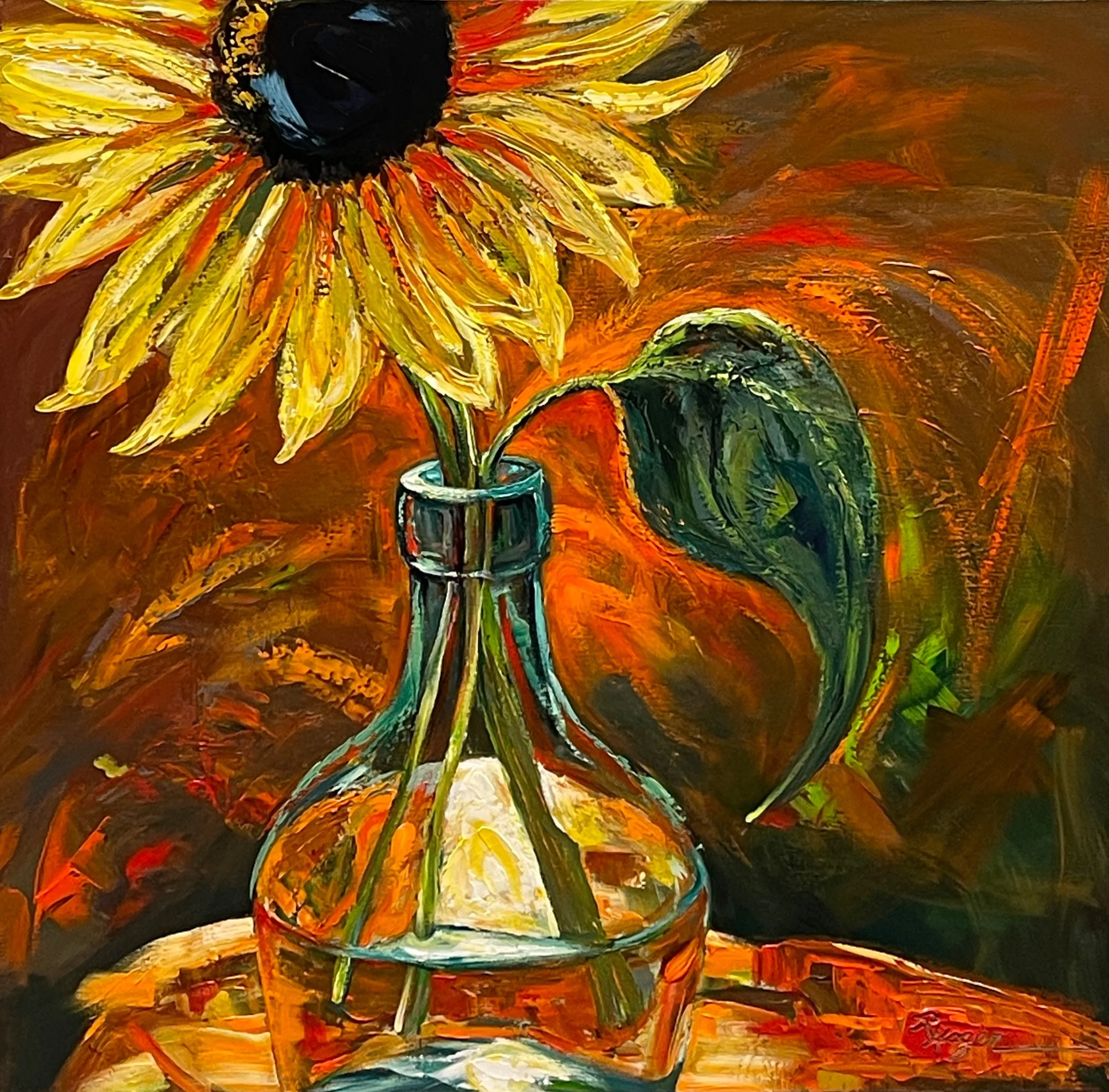 "Sunflower" #587. SOLD. 