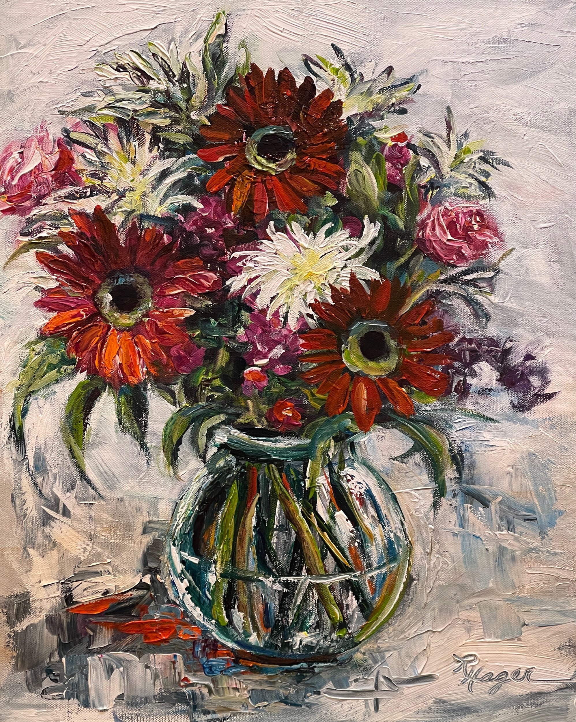 "Fresh Flowers" #609.  SOLD