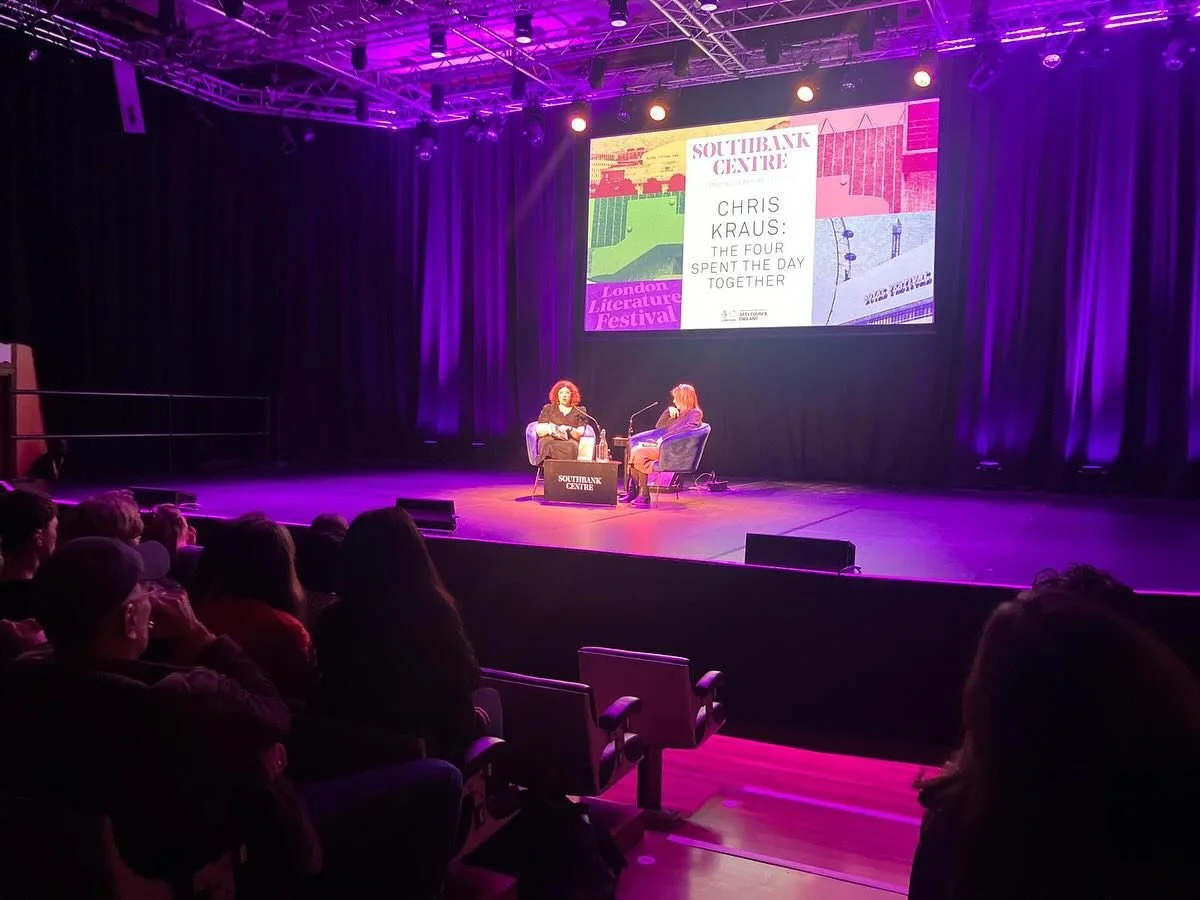 2 bananas 🍌 will always be my rider for evening events but last night I went mental and had 3&hellip; all to fuel a great time with @chriskraus7, discussing her latest non-fiction novel The Four Spent the Day Together @southbankcentre as part of the