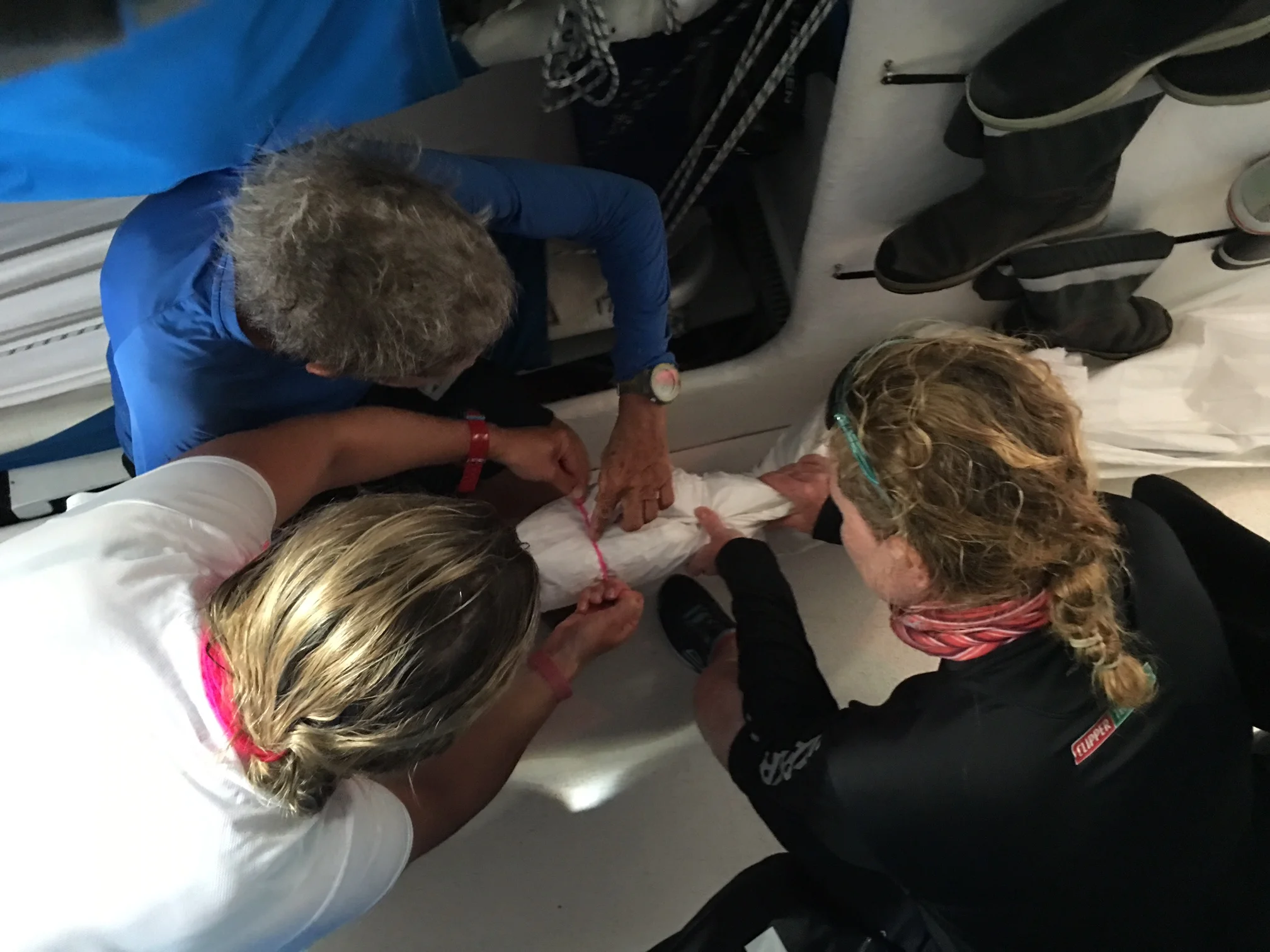 Bird's eye view of the ace wooling team