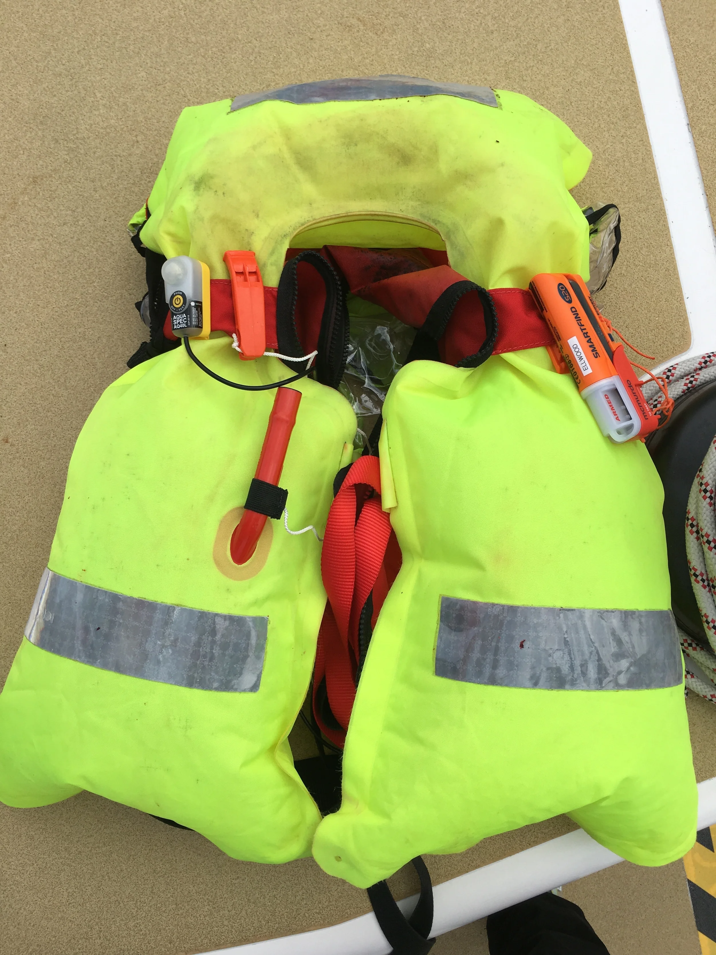 Lifejacket checked; AIS device intalled.