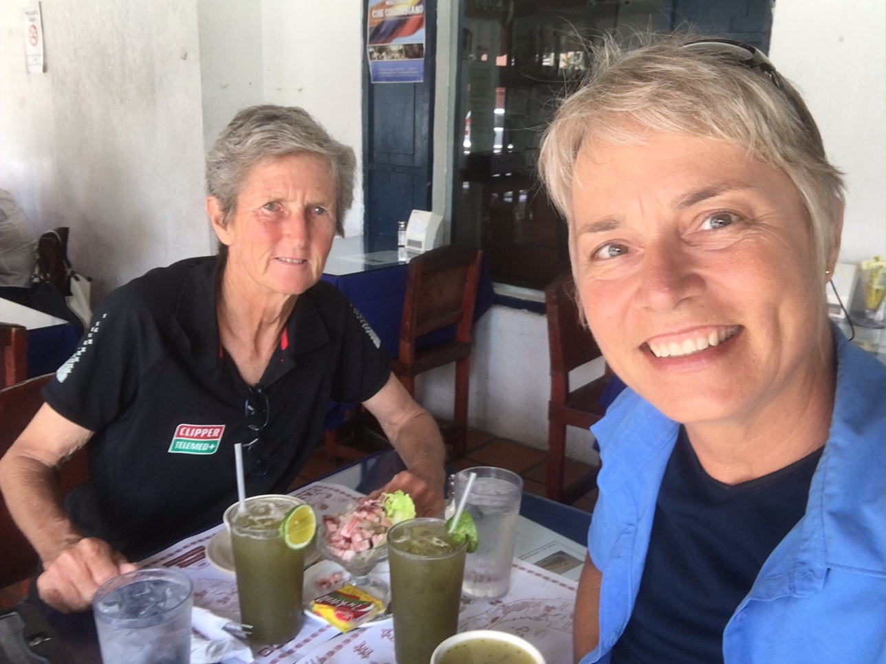Linda and I have classic Panamanian food for lunch. Yum!