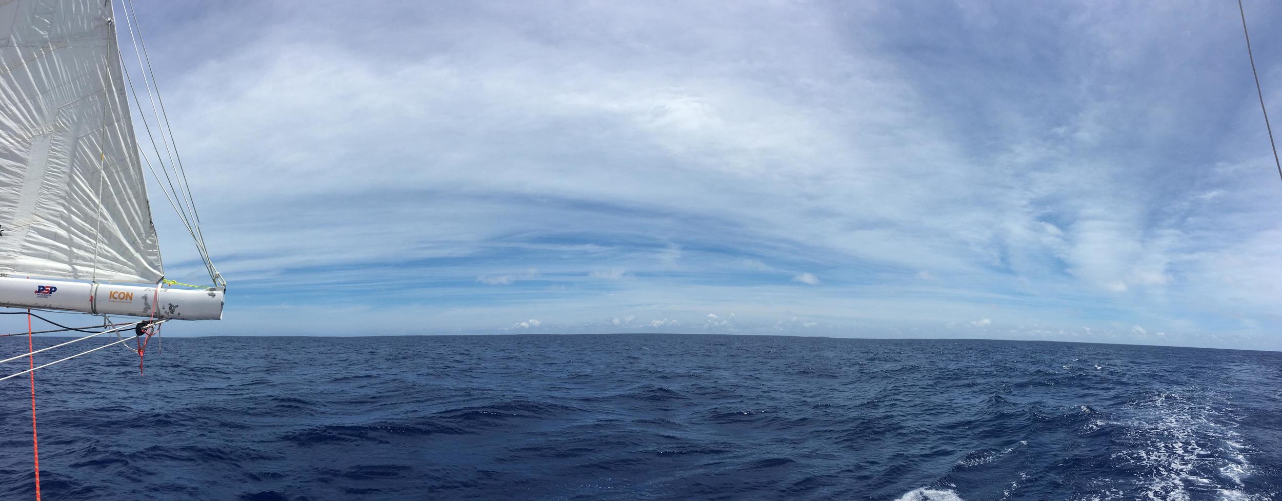 Cirrus clouds forming portending Storm Collin a few days hence