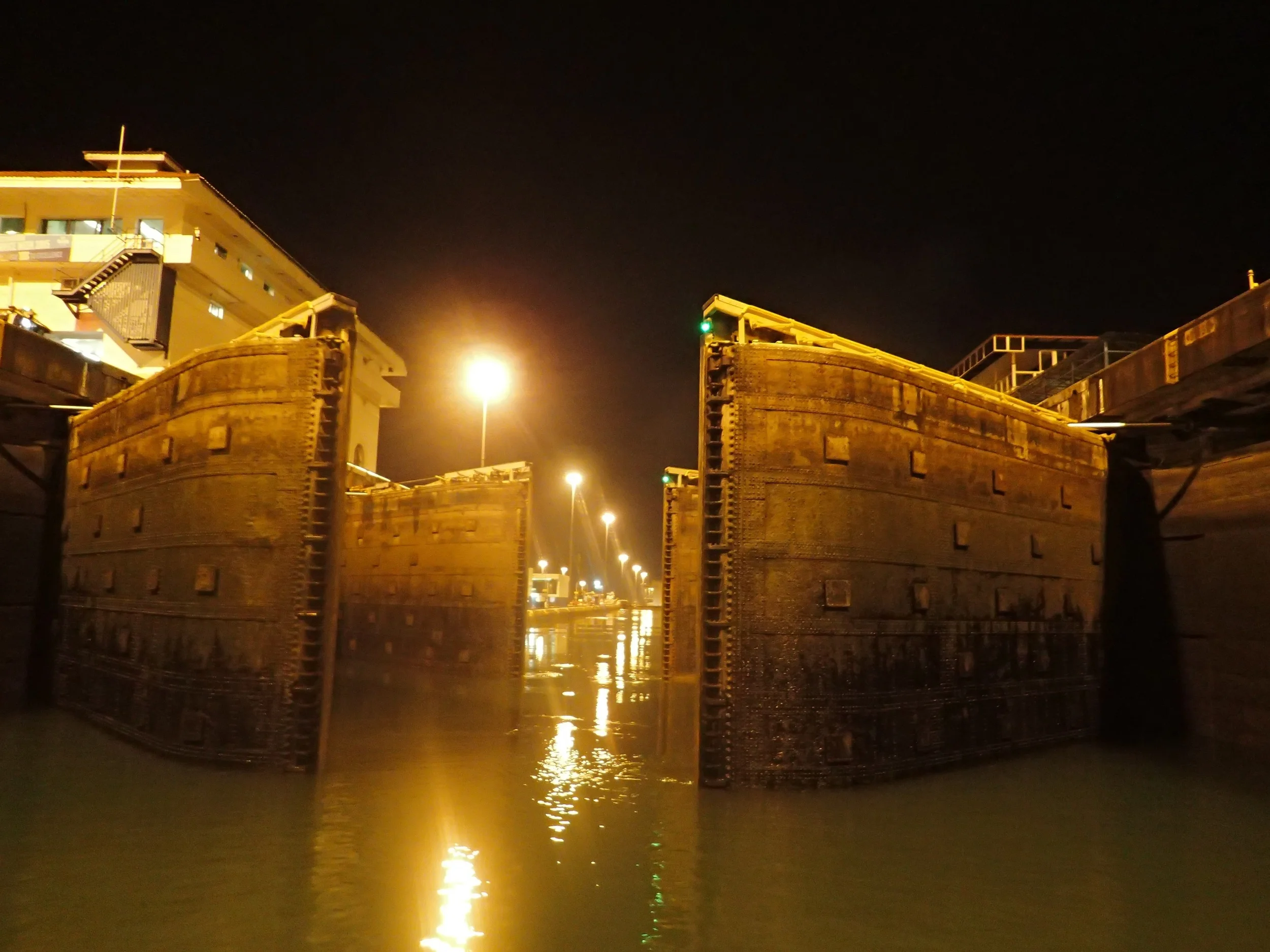 Han's award winning photo - Panama Canal logistics.