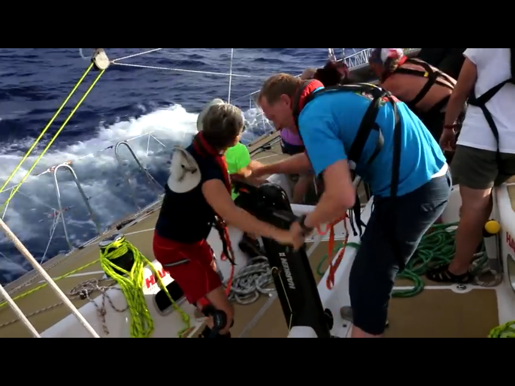 Me and John on grinder Lr Mans start Race 11