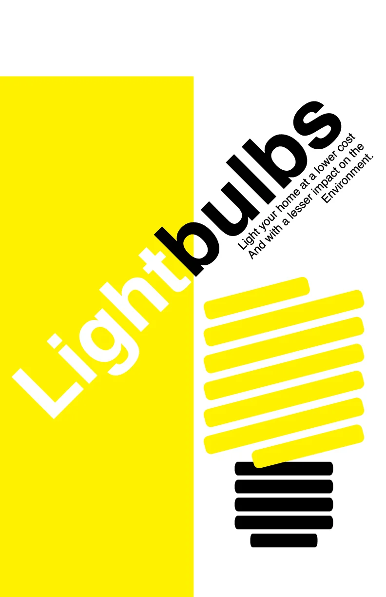Lightbulb in International Typographic Style #2