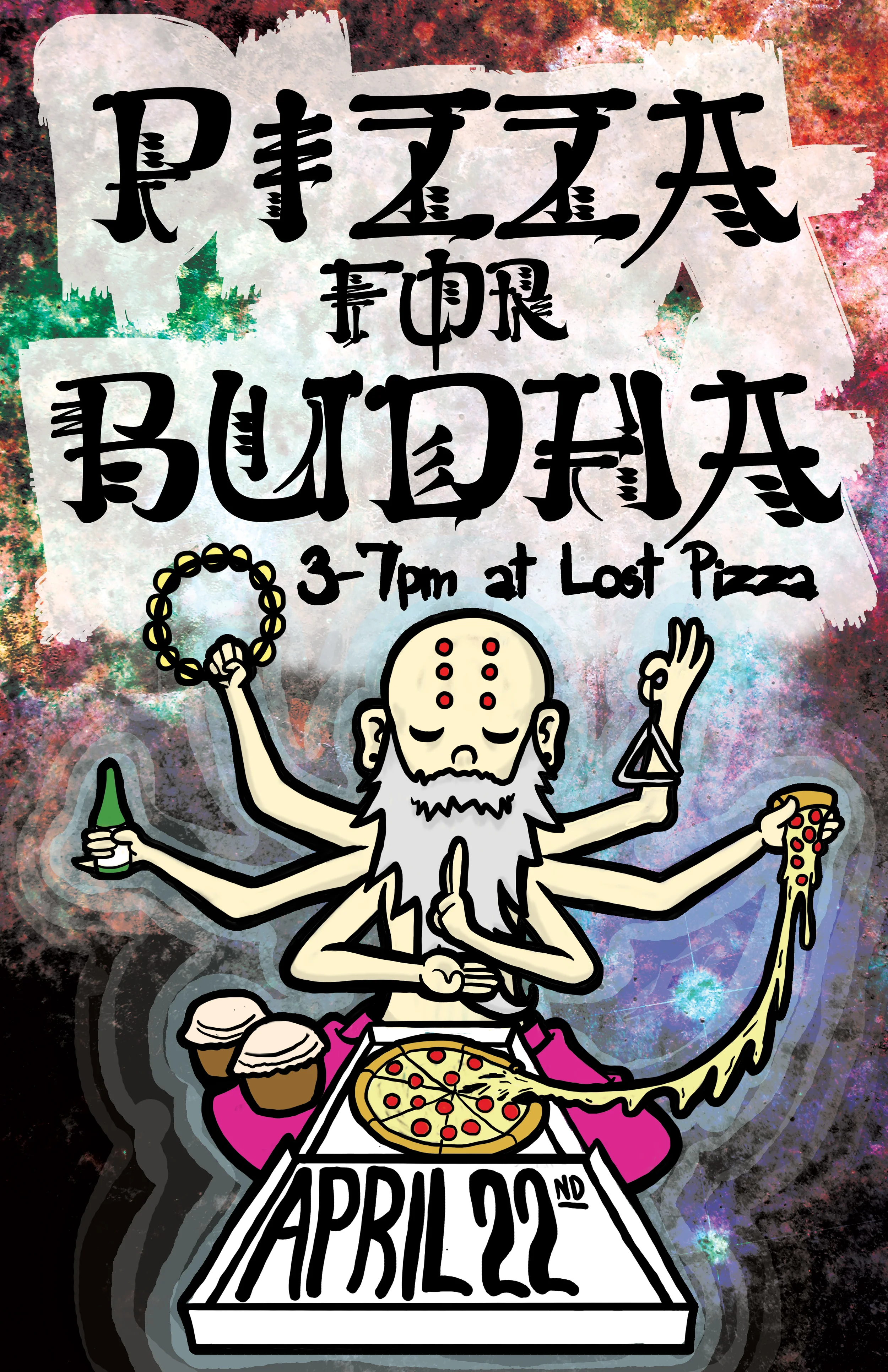 Pizza For Budha Charity Poster