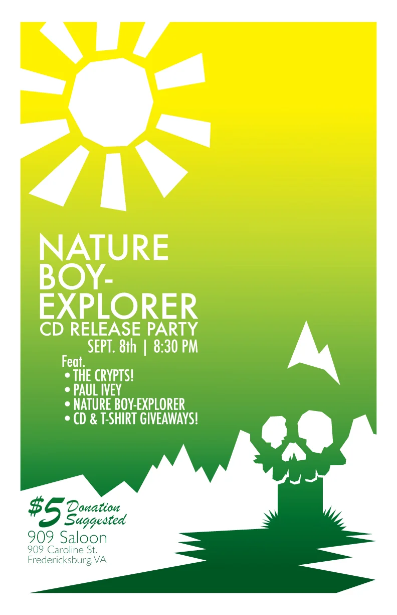 Nature Boy Explorer CD Release Party Poster