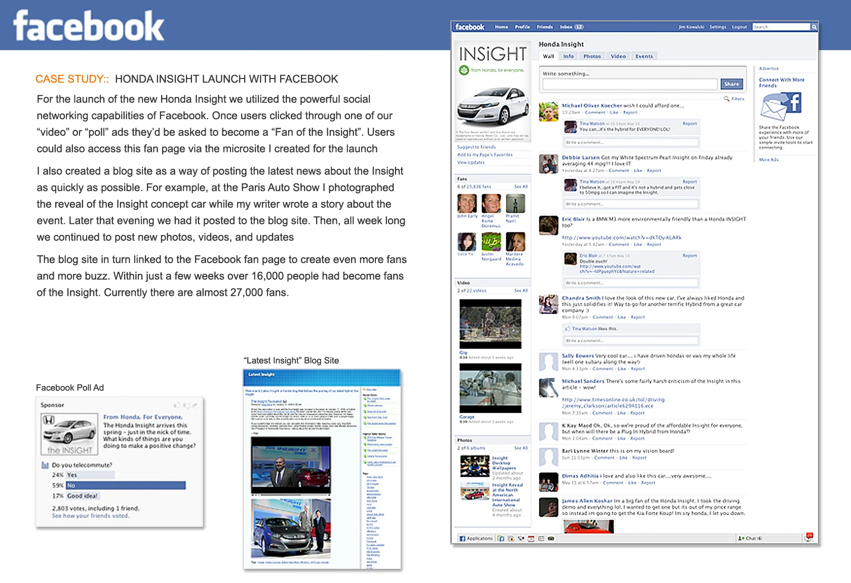 FACEBOOK PAGE, POLL, AND BLOG