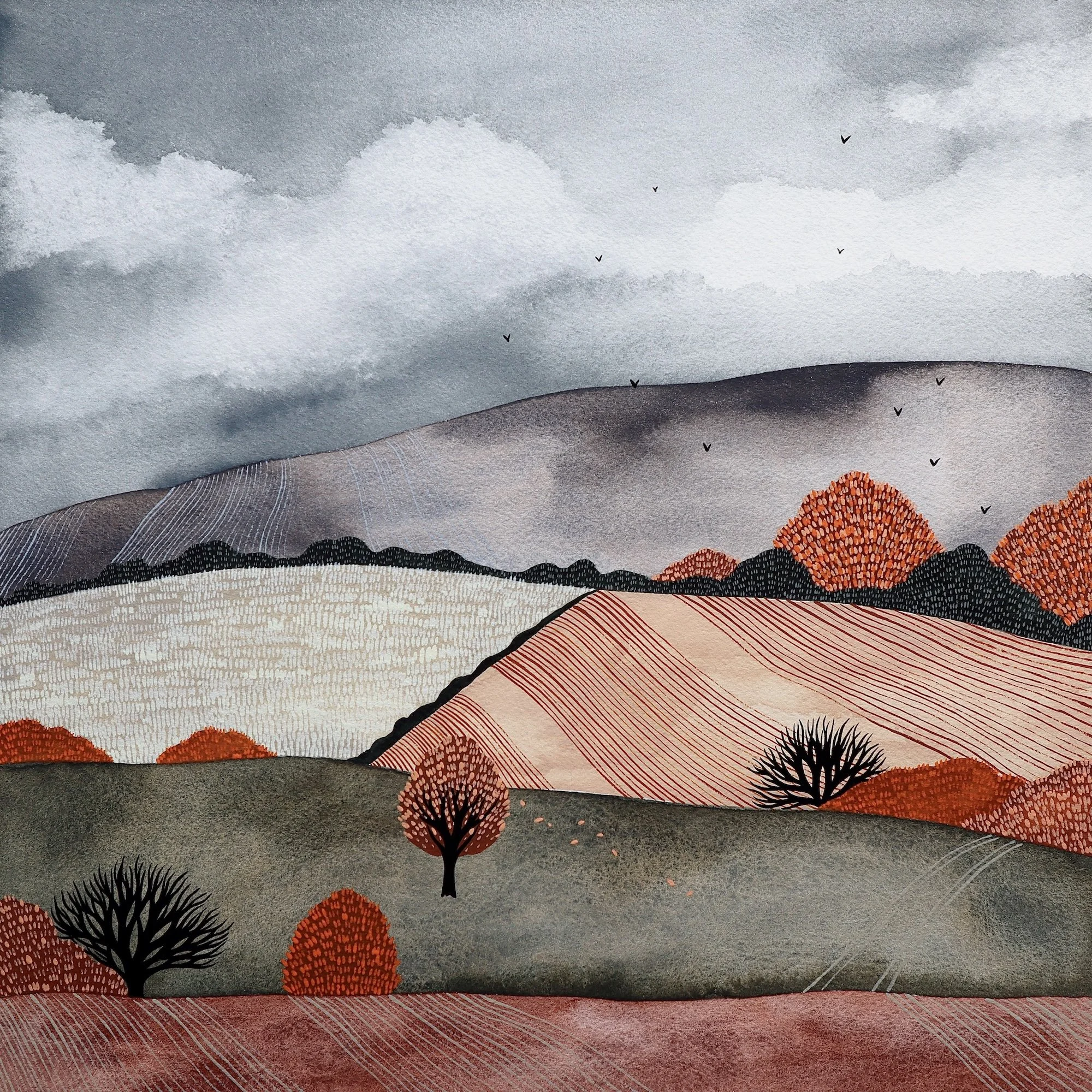 November Fields in Surrey