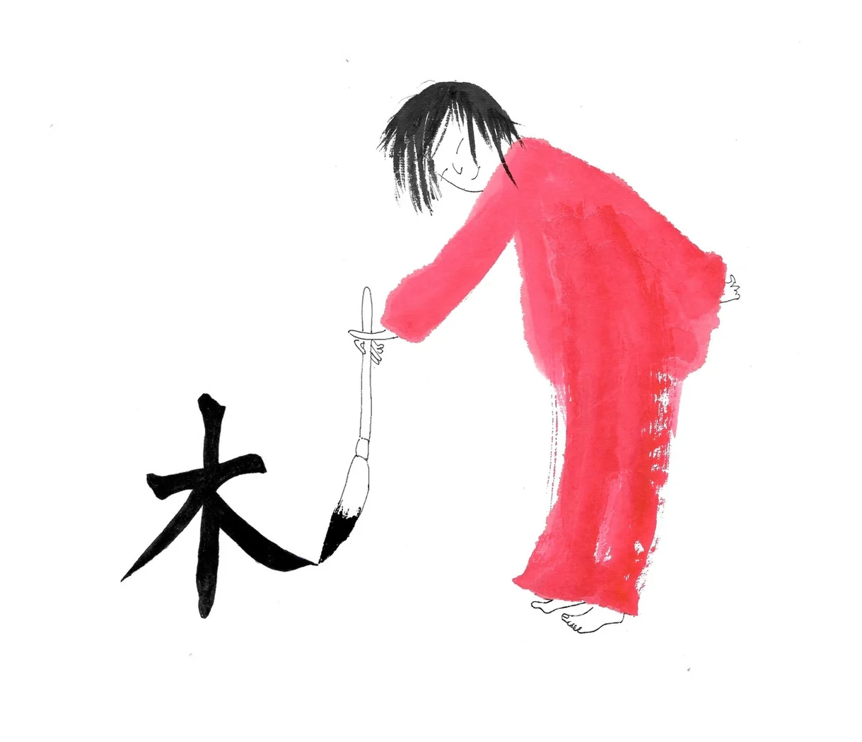 GIRL WITH BRUSH