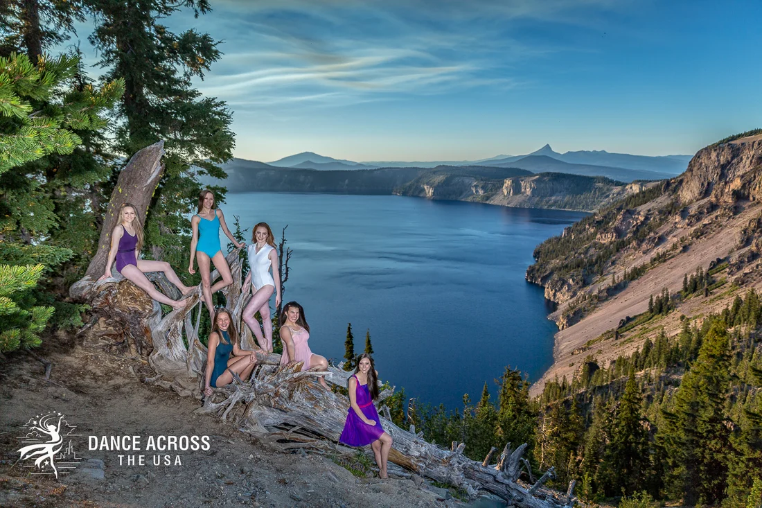 The Crater Lake Crew: Mika Dorman, Caitley Criswell, Clover Meyer, Jayley Ward, Olivia Bean, Mikayla Rice