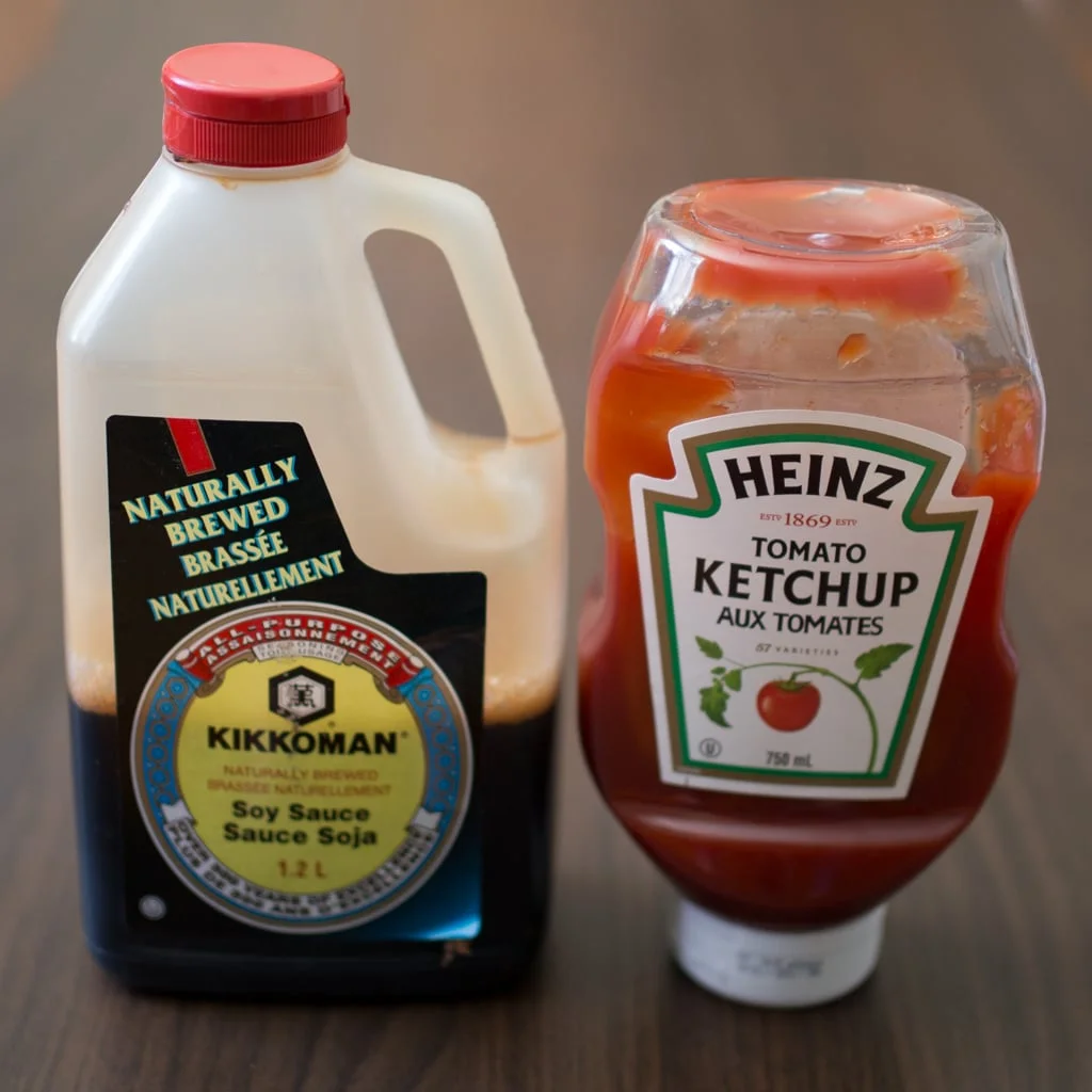 Use soy sauce or ketchup to clean tarnished copper.
