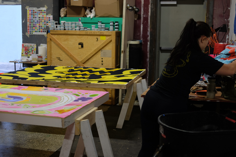 Working on my first large piece