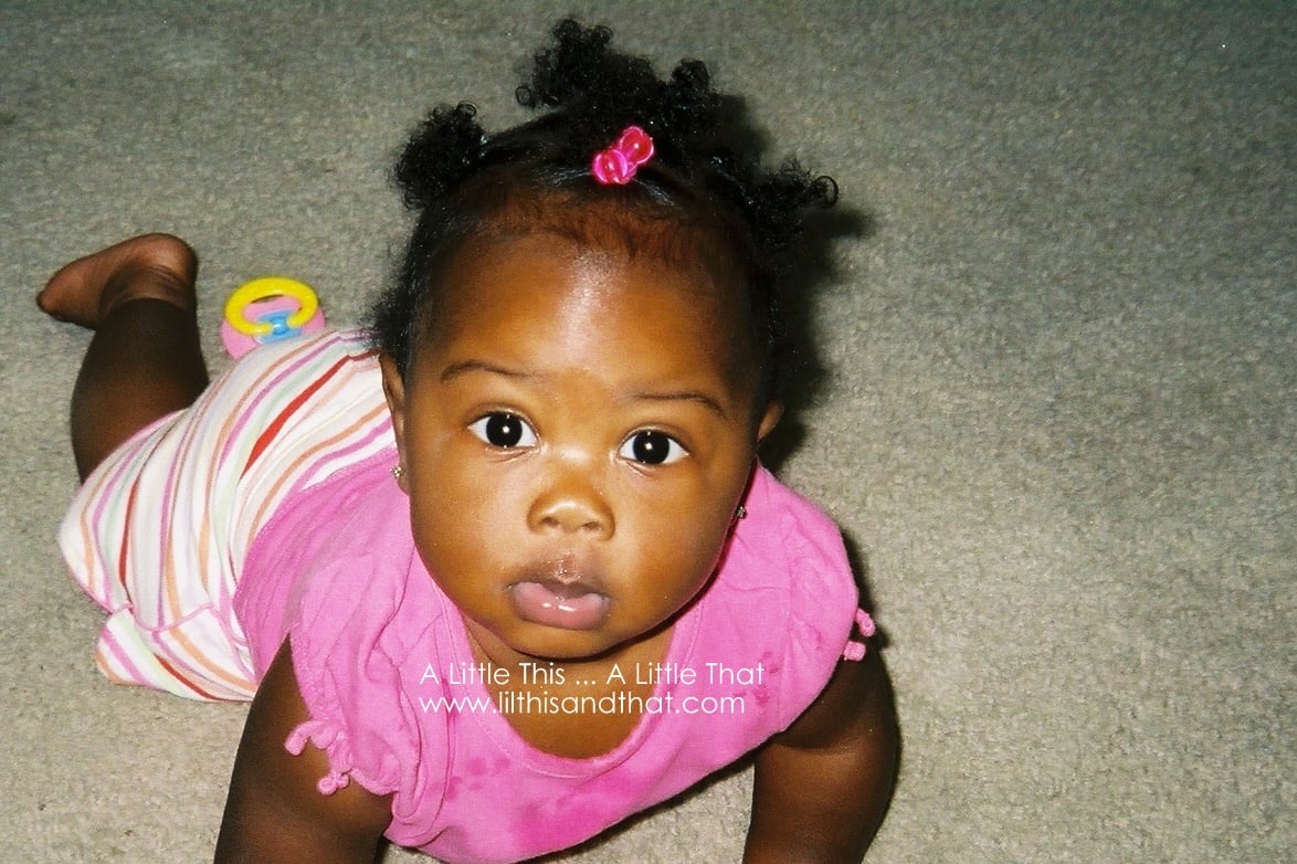 Isn't she adorable?! She and that paci (and the replacements) were rarely apart.