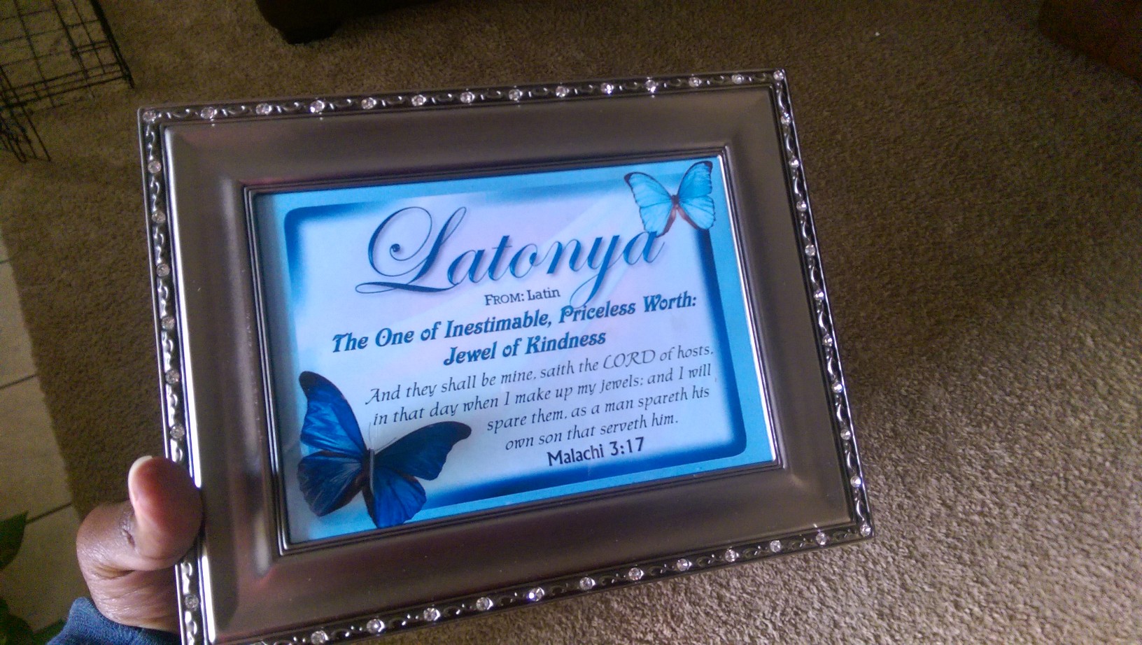 My name plaque from CrossTimber