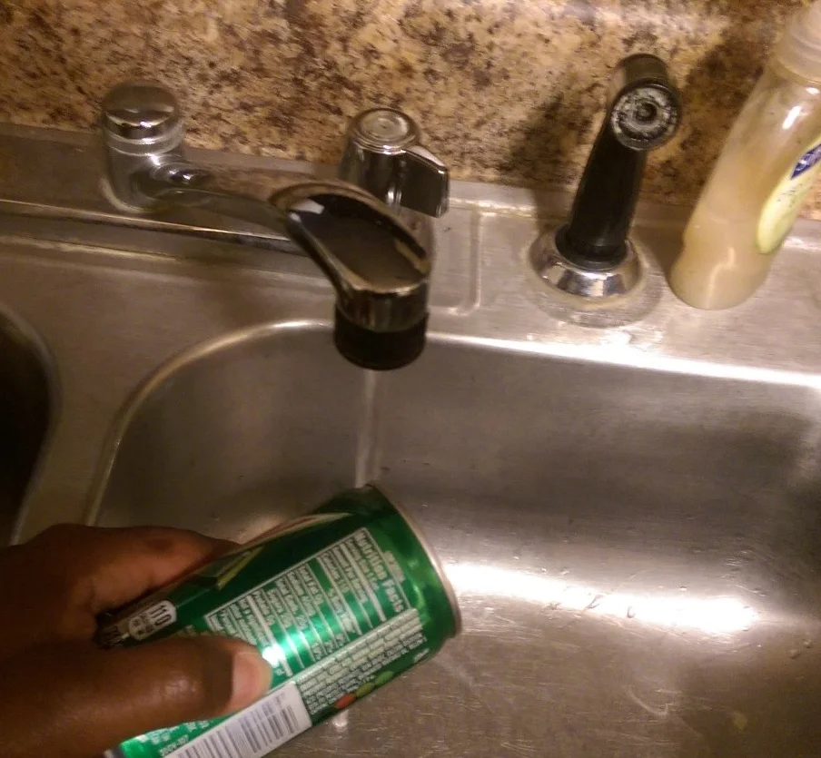 You have to rinse any cans, bottles, or containers you are recycling.