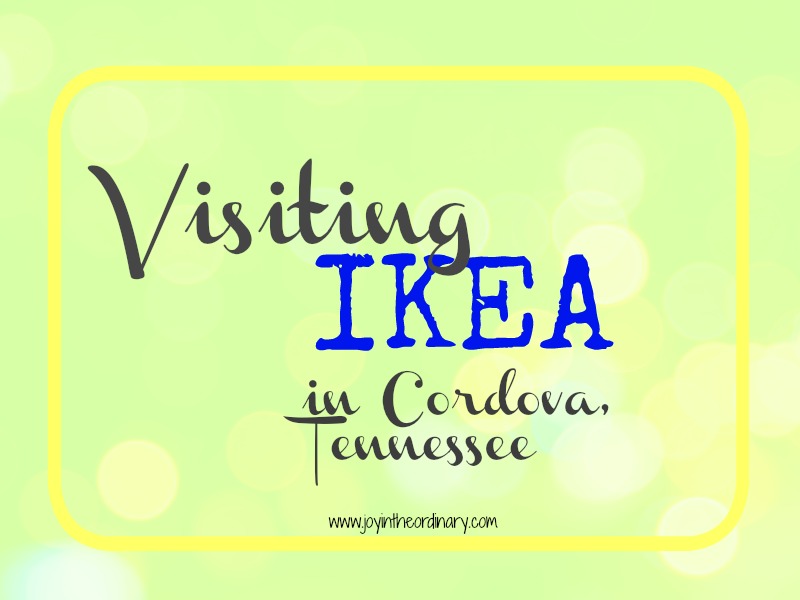 our first visit to Ikea in Cordova Tennessee