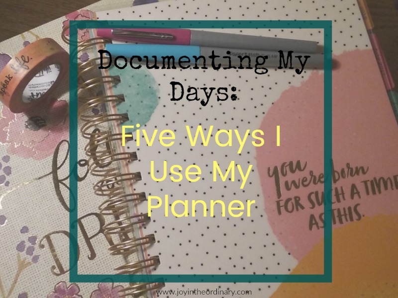 Five ways I use my planner