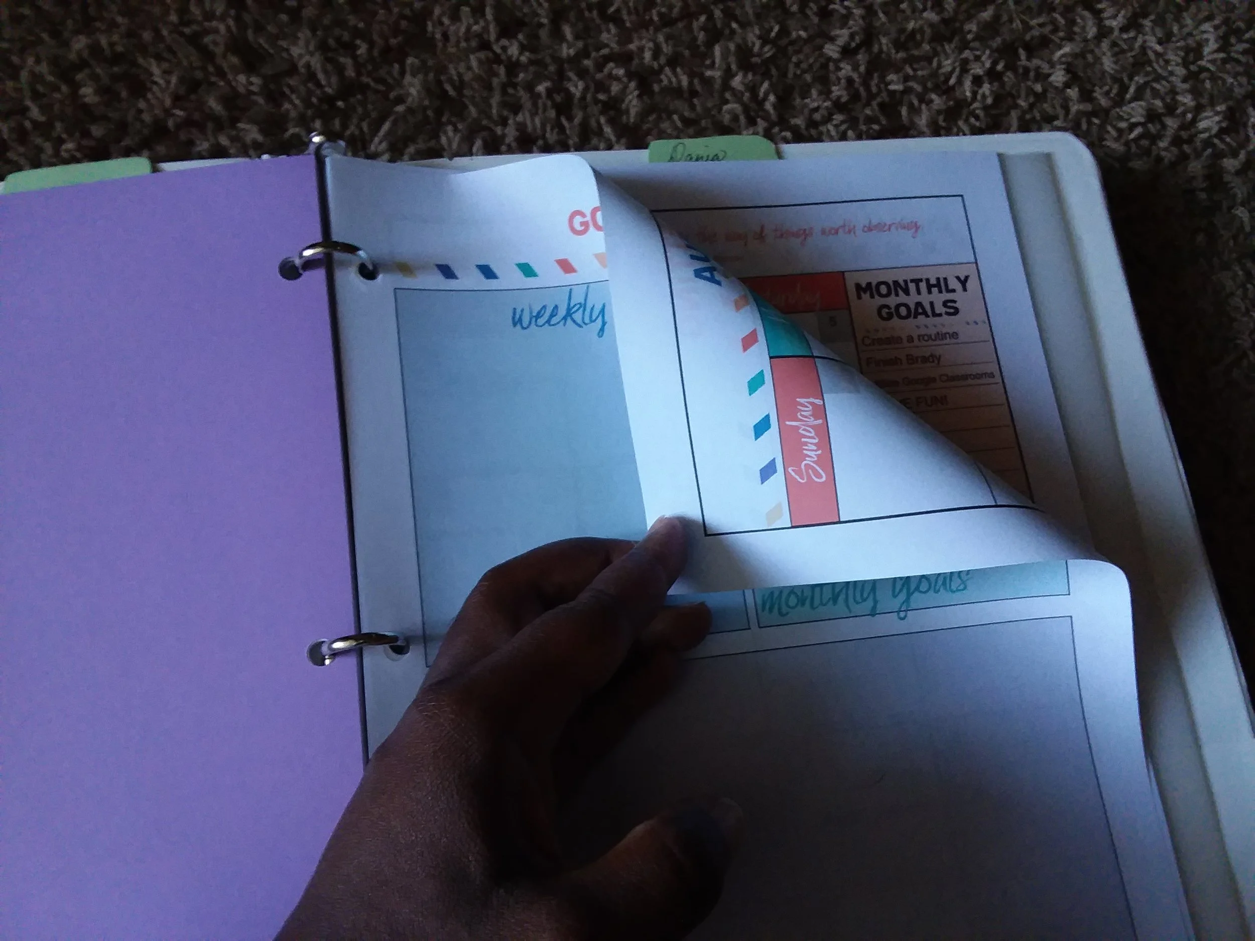 I print on both sides of the pages to maximize the use of my planner. 