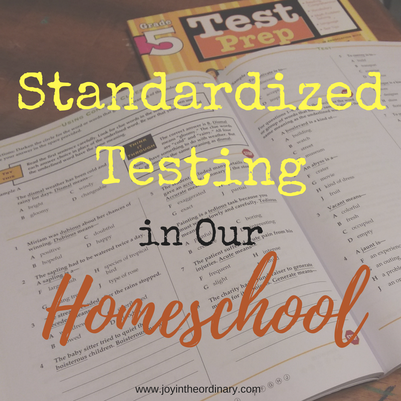 Standardized Testing and homeschooling