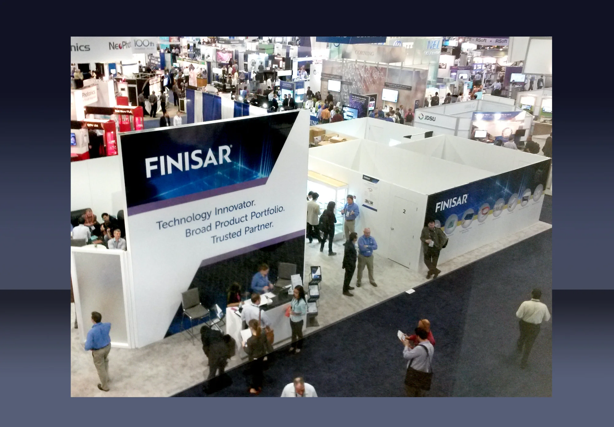 Finisar OFC 2015 Tradeshow Booth