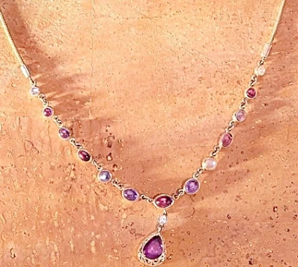 Amethyst and garnet with amethyst drop necklace.jpg