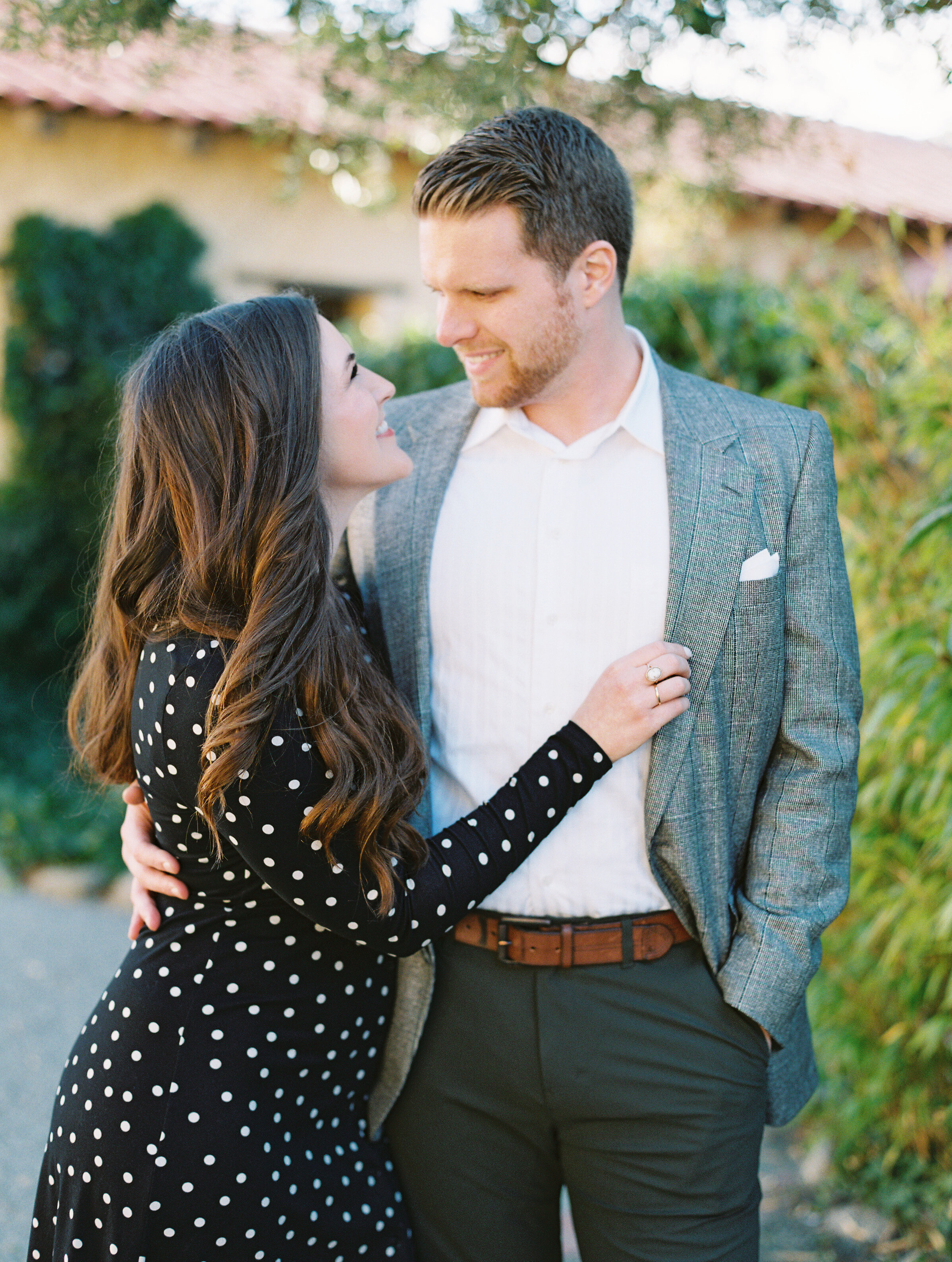 Carmel Mission Engagement Photoshoot