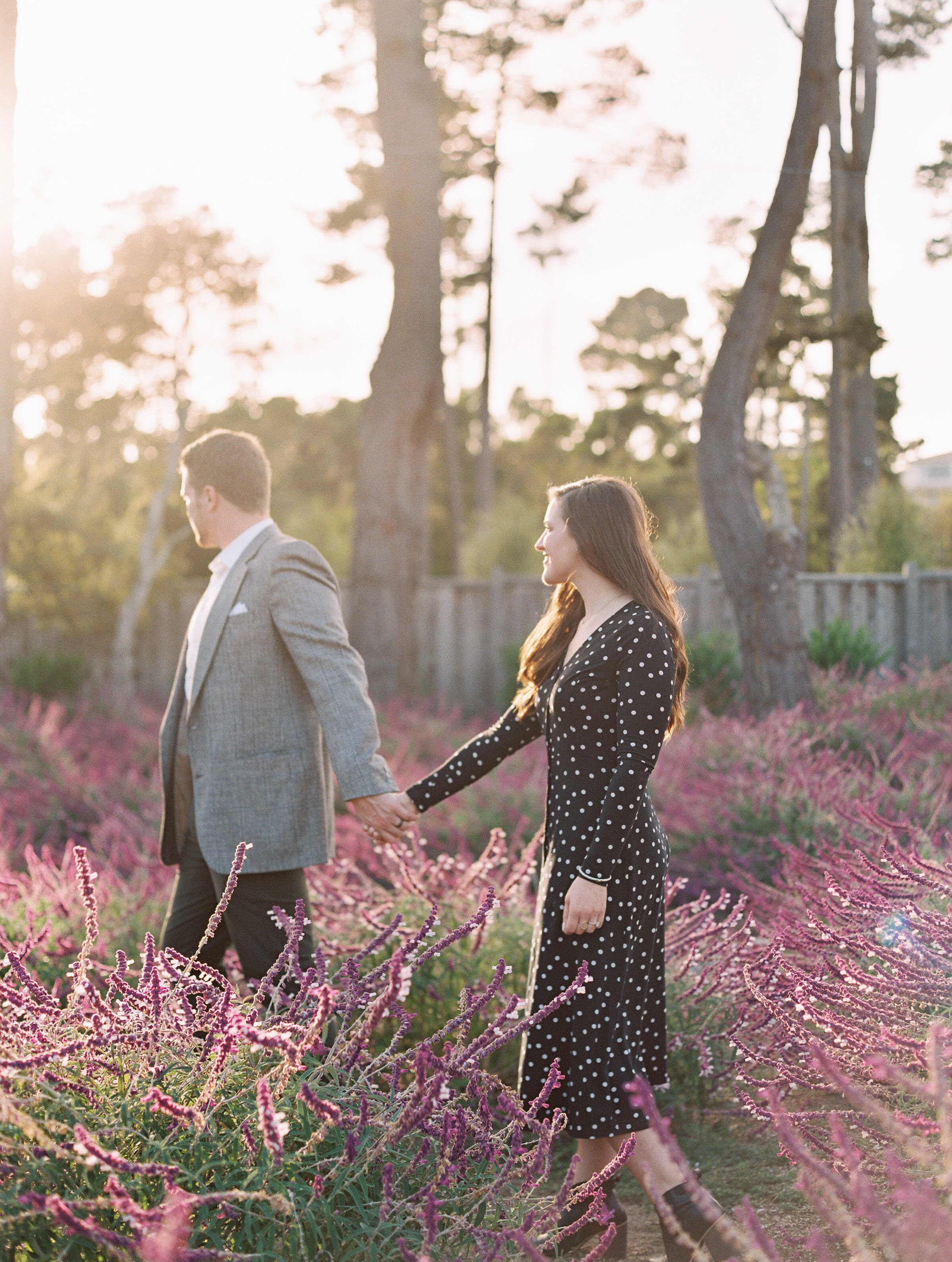 Pebble Beach Engagement Photoshoot