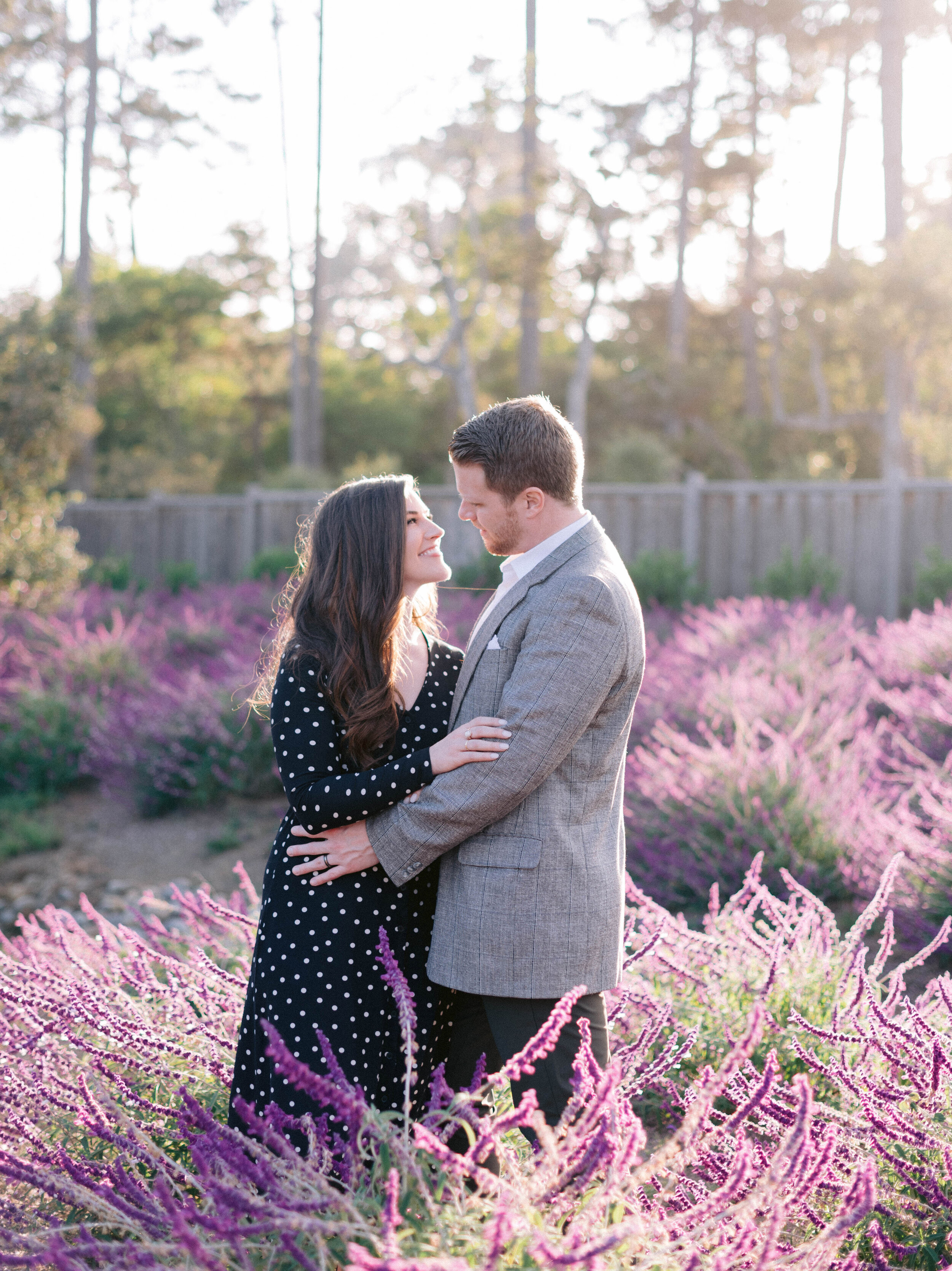 Pebble Beach Engagement Photoshoot