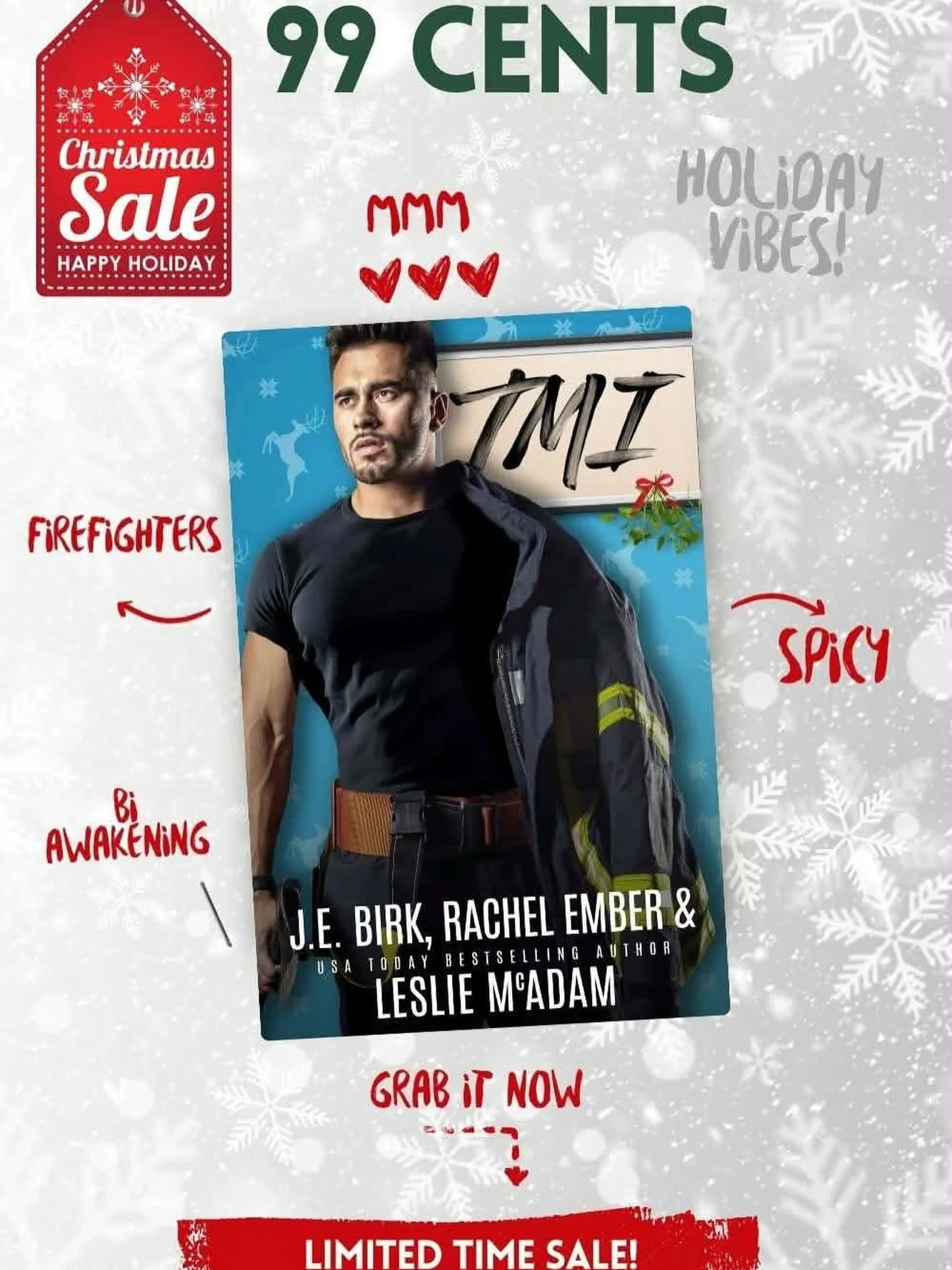 Two firefighters. One twink. Can an evil twin, a small-town holiday competition, and revealed secrets bring them together?&nbsp;

I returned to Vermont to write an article about Mayor Doug McEmbirk and his town&rsquo;s battle to win their local Holid