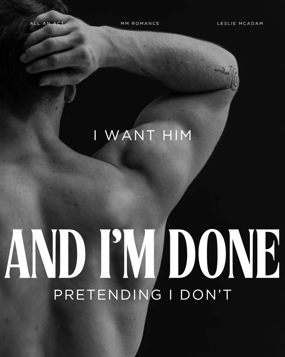 &ldquo;Why do you let me do this to you? &ldquo;
&ldquo;I like it too.&rdquo;
&ldquo;It&rsquo;s never going to be more than this.&rdquo;
&ldquo;I know.&rdquo;

#mmromance 

https://www.lesliemcadamauthor.com/allanact