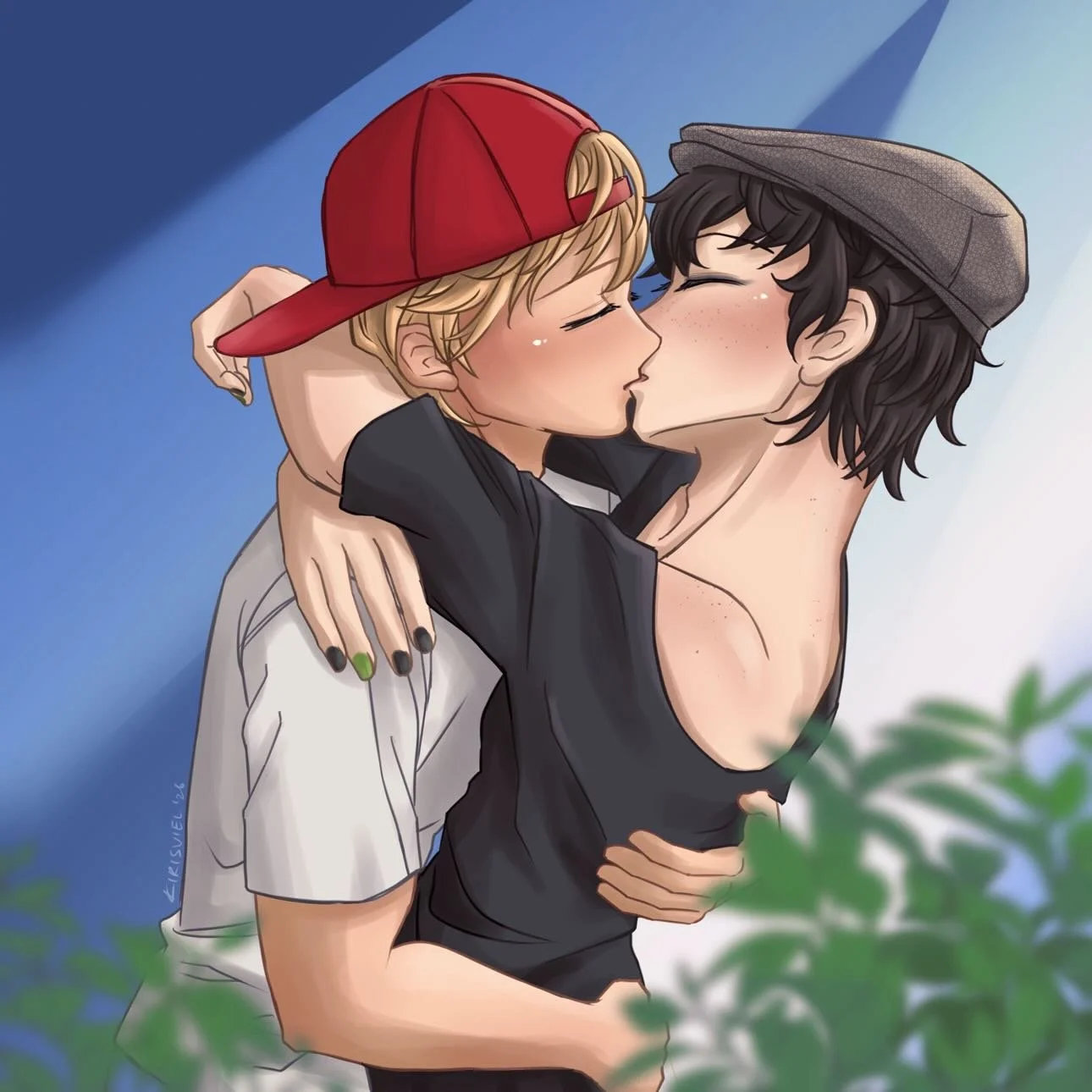 @kirisvielart has made some of the loveliest art of Lachlan and Isak, even managing to illustrate them exactly right based on an early version of chapter one. I love these so much, you have no idea. Make sure to follow their account!

#mmromancebooks