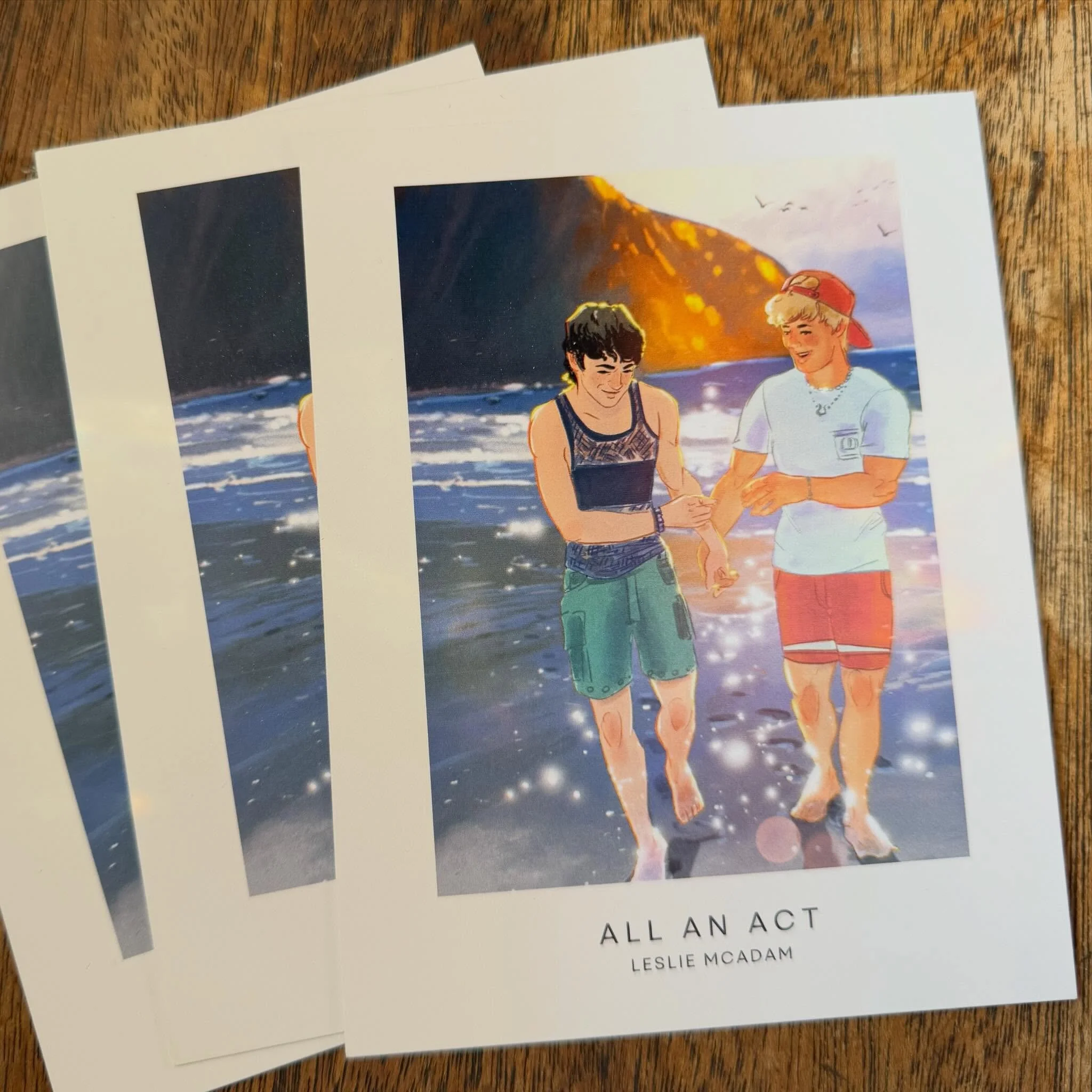 So excited to get my latest set of postcards of character art by @egorod for All an Act!! #mmromance 

https://www.amazon.com/dp/B0FLL33RJZ