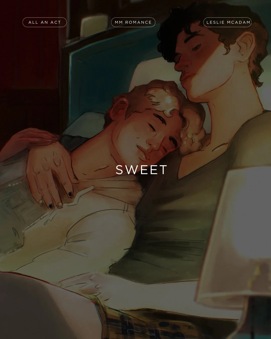 Sweet, sincere, vulnerable, brave. Lachlan and Isak fall in love.

All an Act book by Leslie McAdam #mmromance