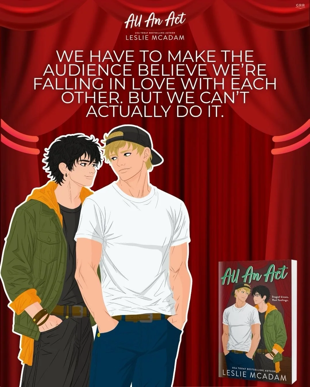 All an Act book by Leslie McAdam #mmromance