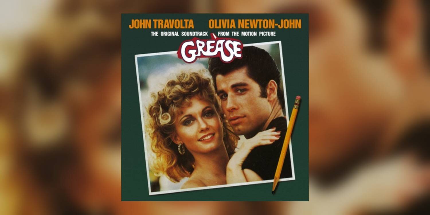 grease original soundtrack front andback cover