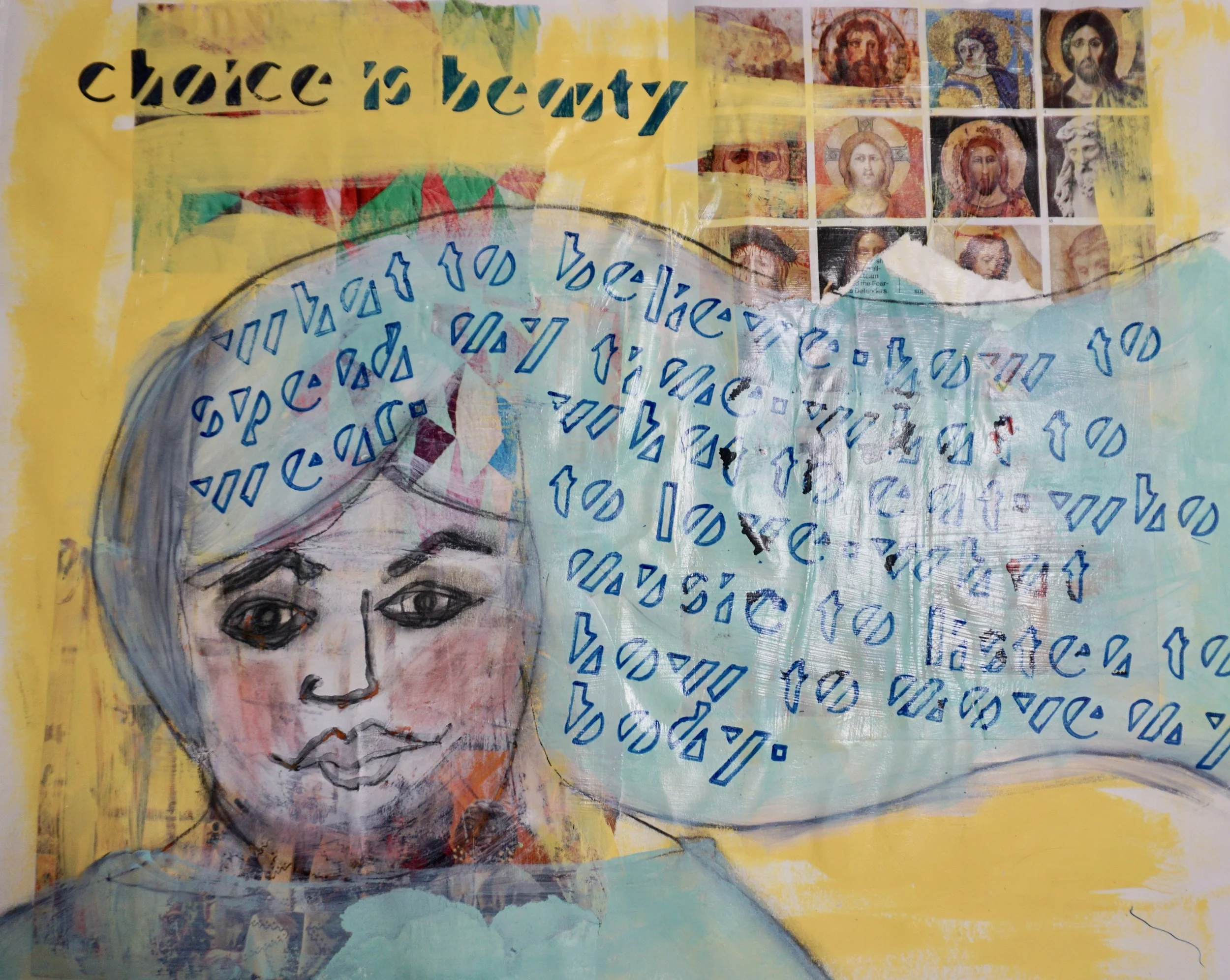 One of my paintings from Effy’s class, Ordinary Beauty