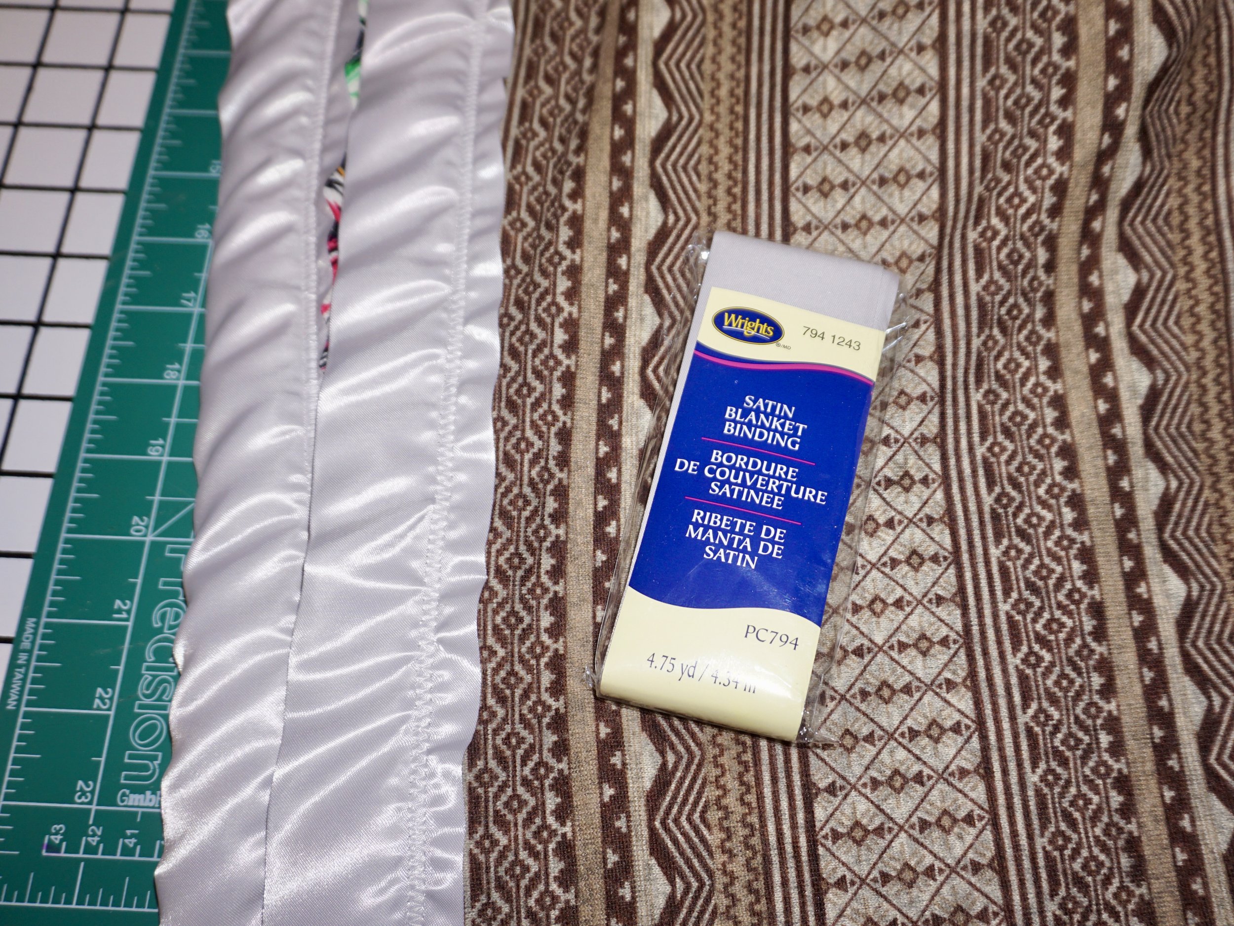 Attaching Satin Blanket Binding - Sew Daily