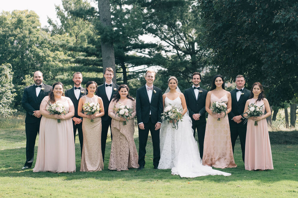 Timeless blush and whites for couple's Toronto Golf Club wedding day photographed by Toronto Wedding Photographers, Ugo Photography