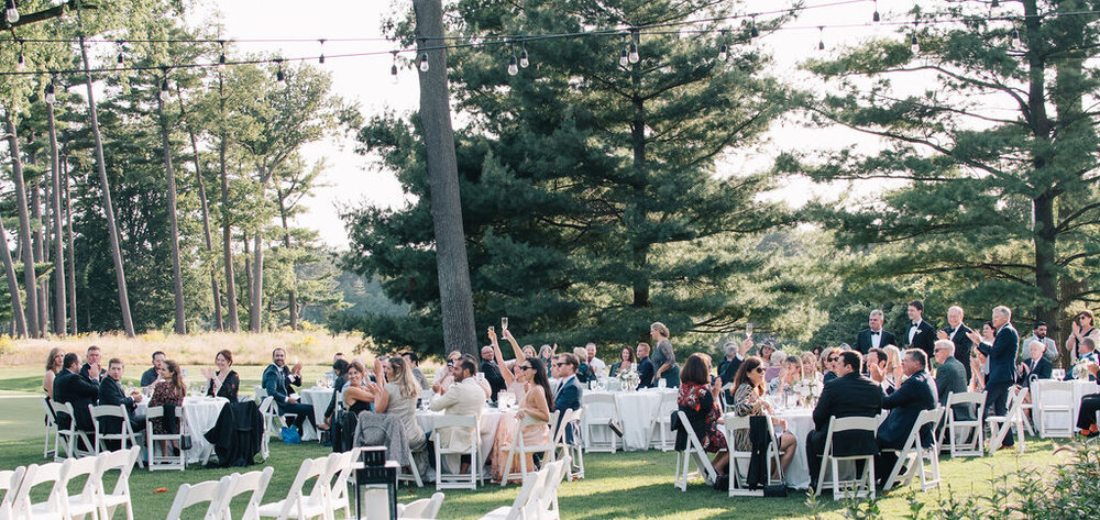 Summer cocktail wedding reception at the beautiful Toronto Golf Club photographed by Toronto wedding photographers, Ugo Photography