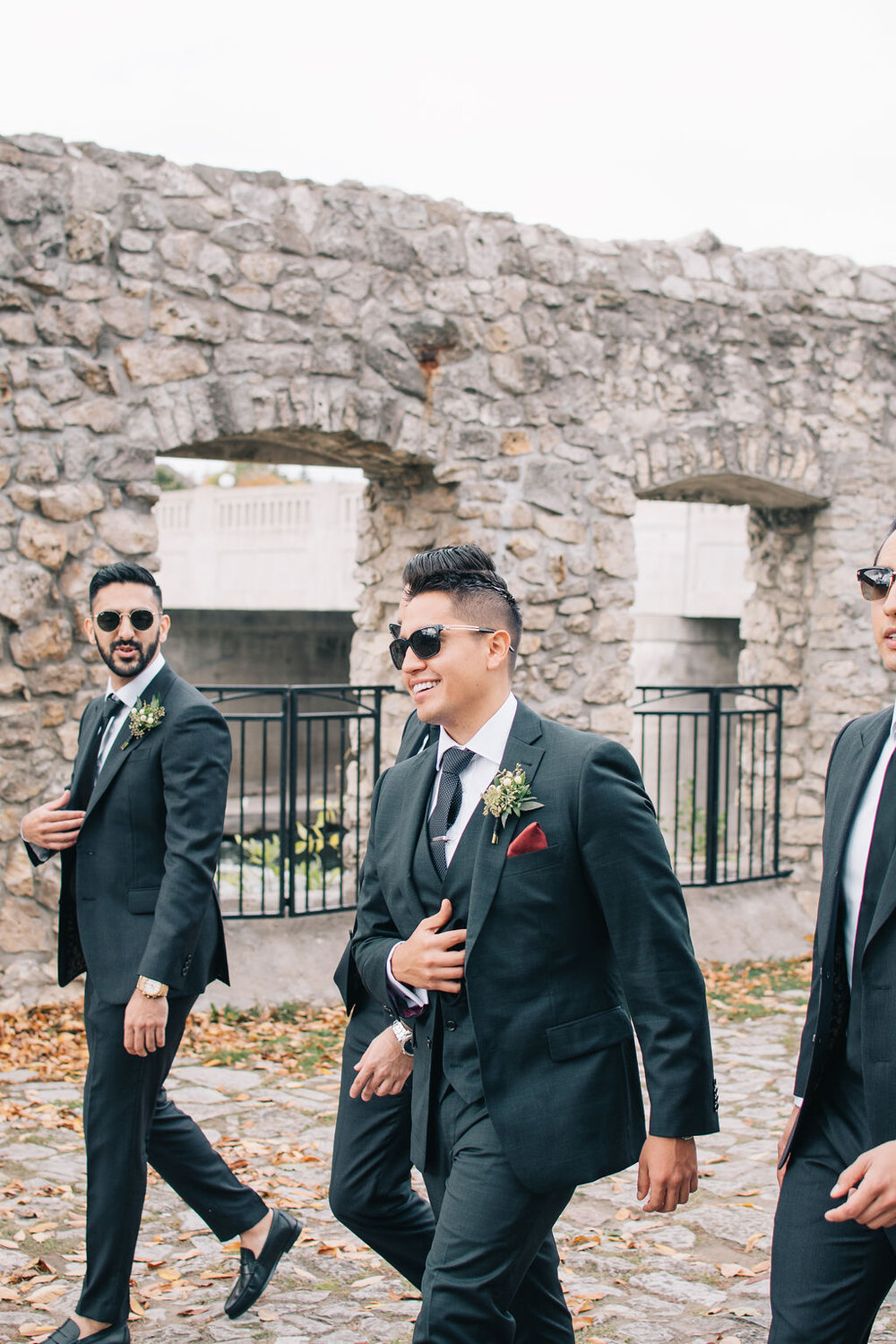 Bride and groom's joyous fall wedding day at Cambridge Mill photographed by Toronto wedding photographers, Ugo Photography