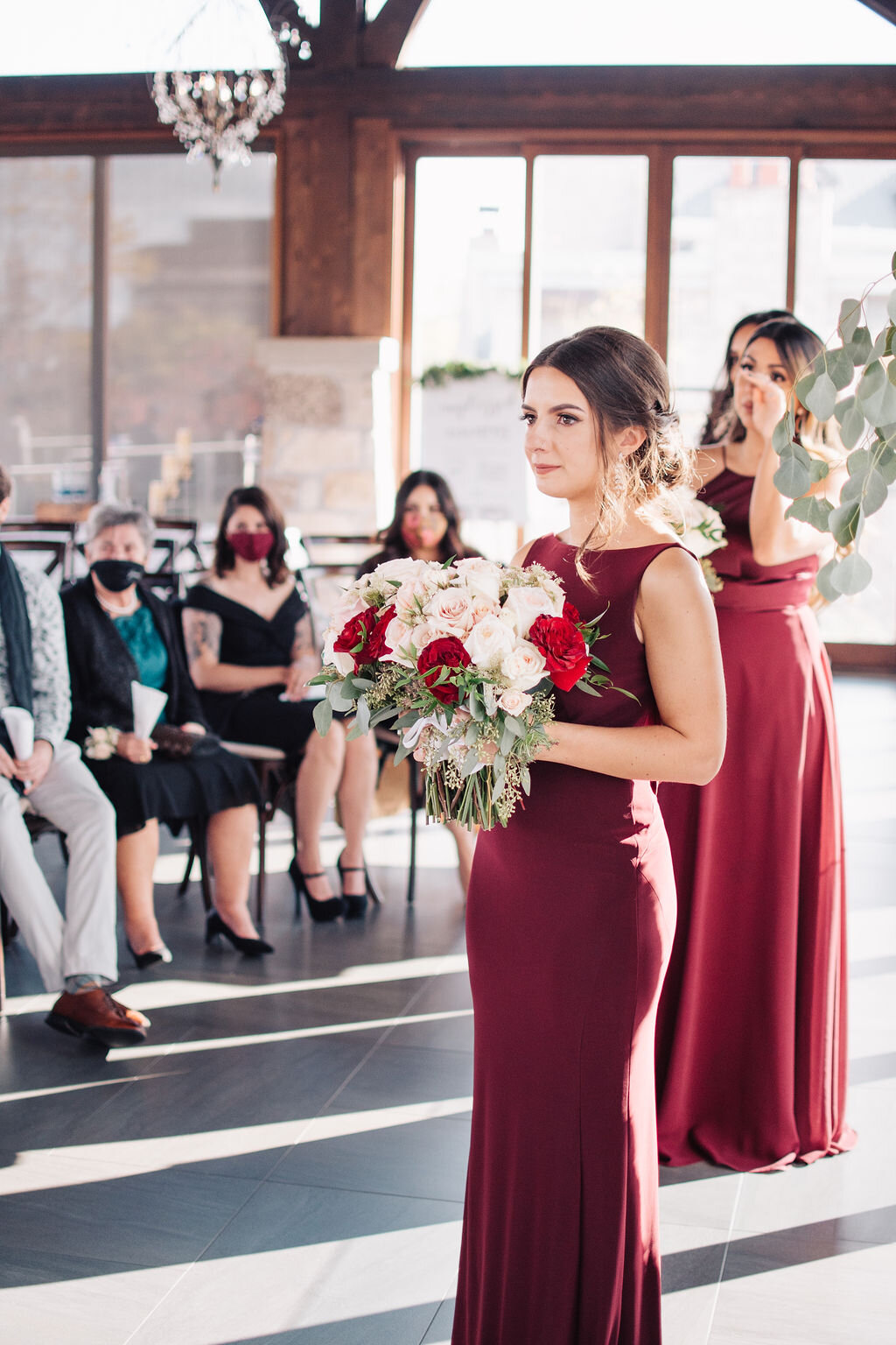 Bride and groom have an emotional wedding day at Cambridge Mill photographed by Toronto wedding photographers, Ugo Photography