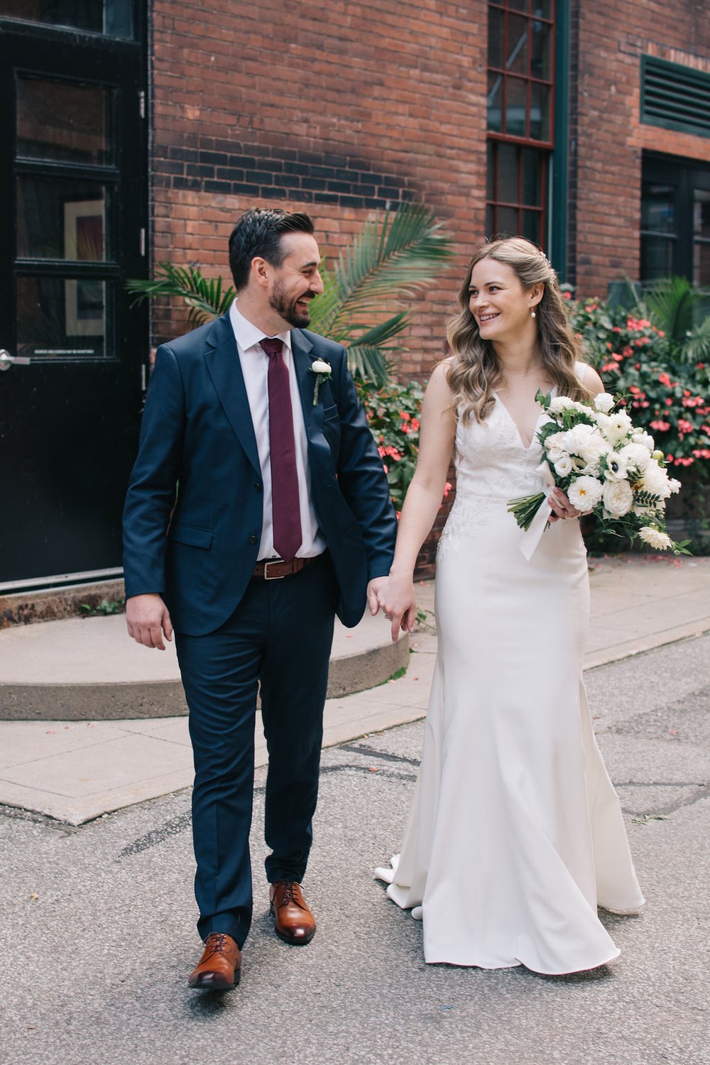 Timeless fall wedding day in Toronto's Liberty Village photographed by Toronto wedding photographers, Ugo Photography