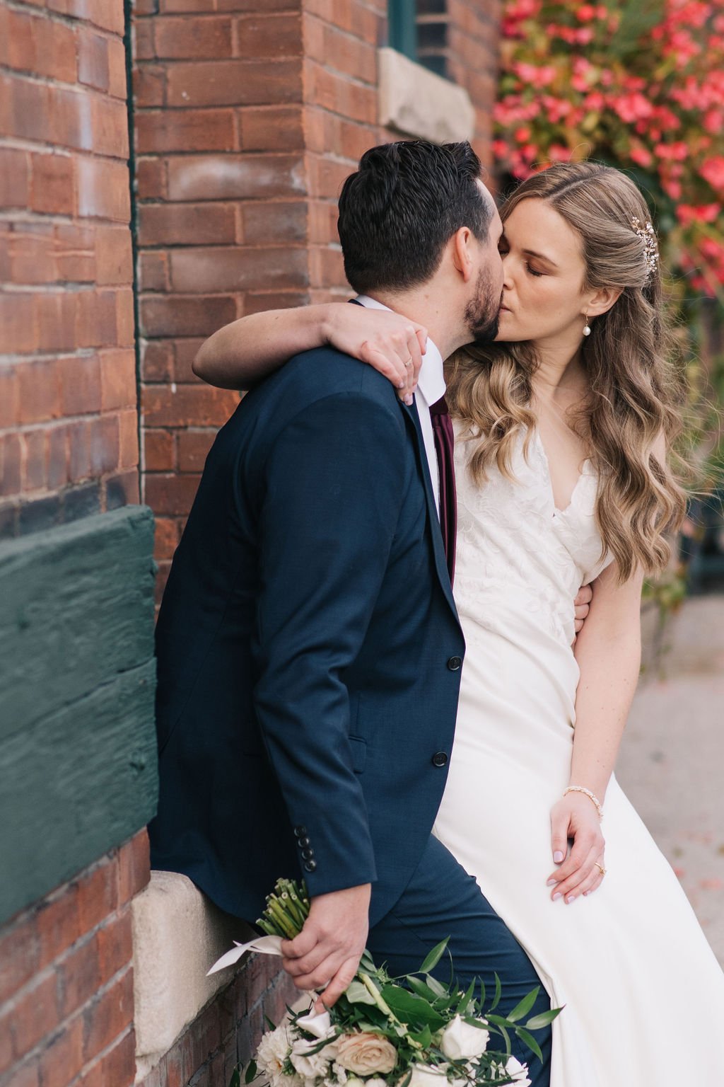 Timeless wedding day photographs in Toronto's Liberty Village by Toronto wedding photographers, Ugo Photography