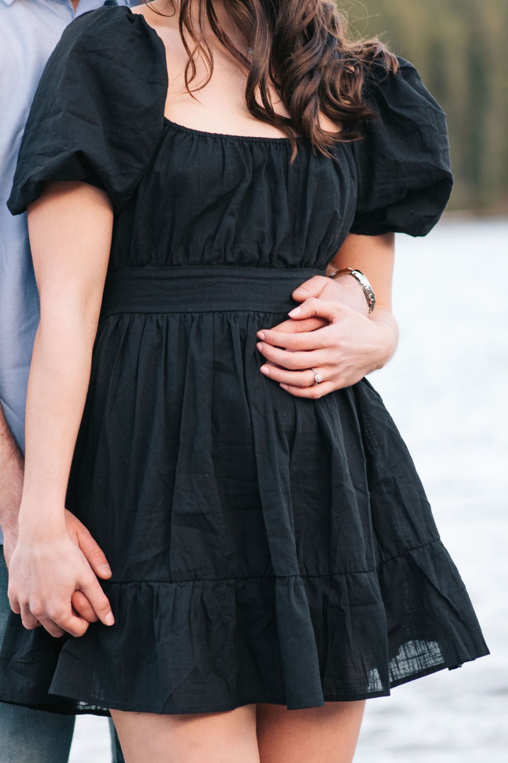 Romantic destination engagement session in Banff National Park photographed by Toronto wedding photographers, Ugo Photography