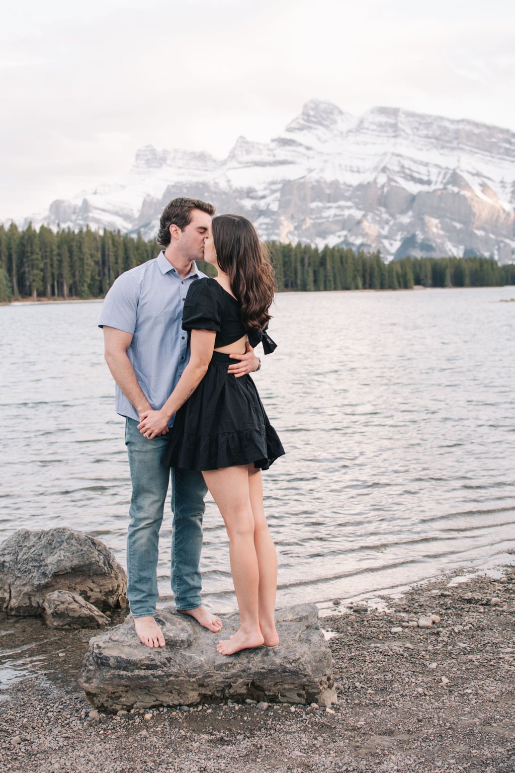 Unforgettable destination engagement session in Banff National Park photographed by Toronto wedding photographers, Ugo Photography