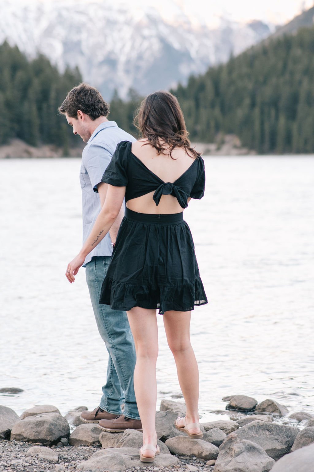 Unforgettably romantic destination engagement session in Banff National Park photographed by Toronto wedding photographers, Ugo Photography